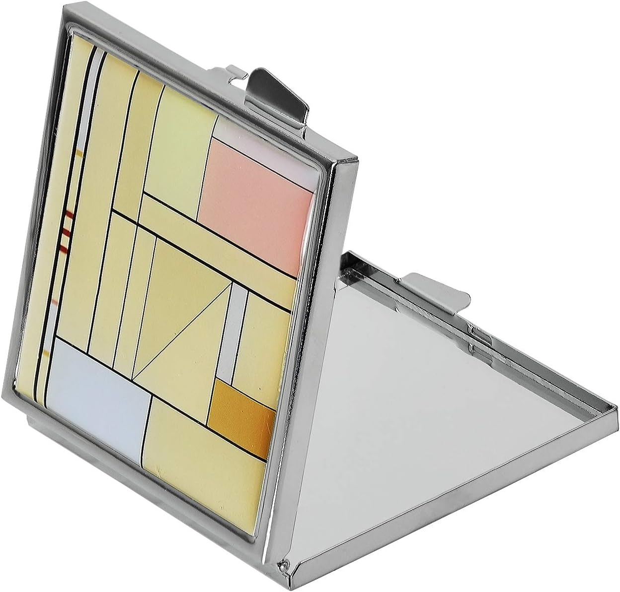 Personalised, Engraved Compact Mirror, Art Deco Design. Ideal Ladies Gift.