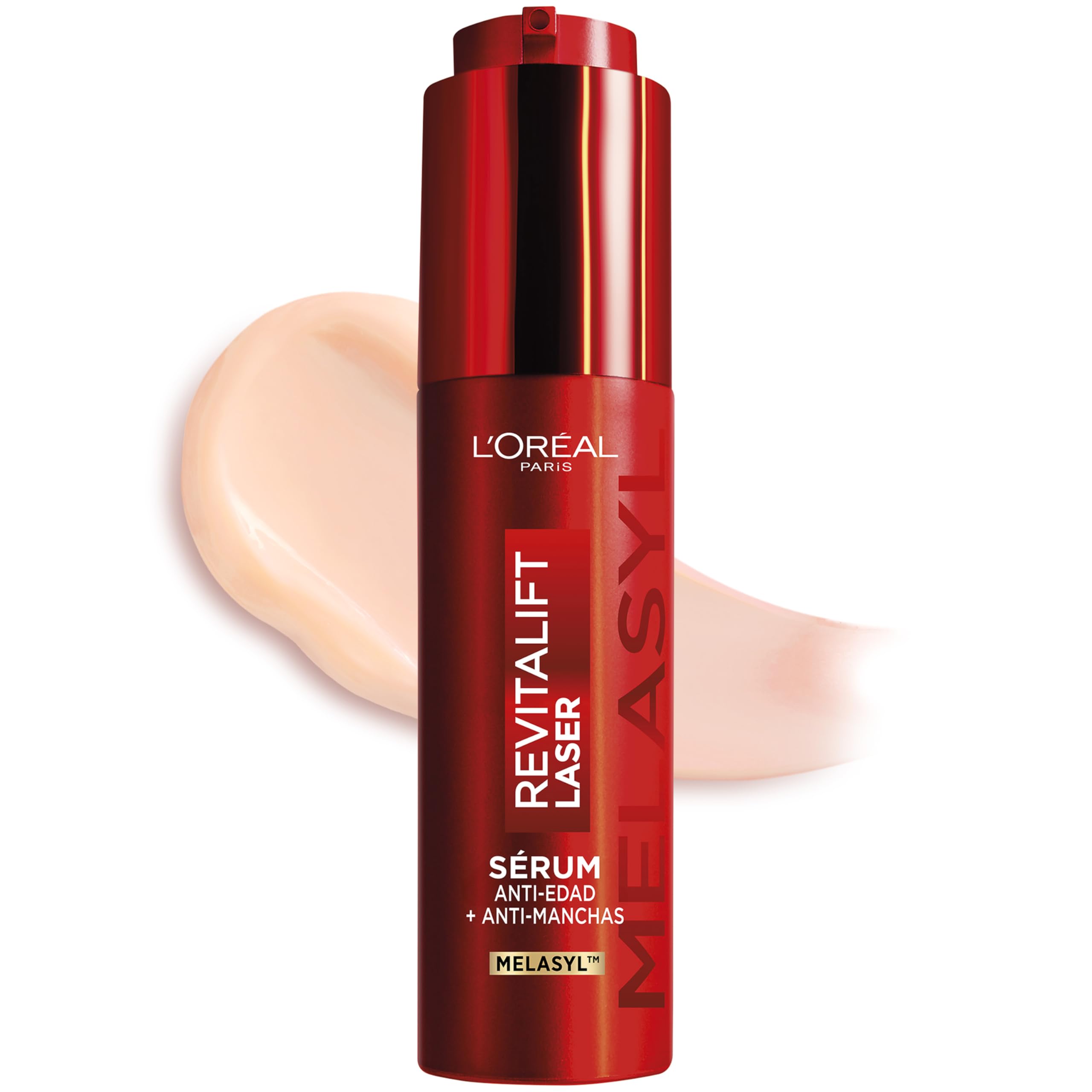 L'Oréal Paris Revitalift Laser Triple Serum con Melasyl, Vitamina C y Niacinamida. Sérum Cremoso Antiedad y Antimanchas. Corrige Arrugas, Aclara Manchas Oscuras y Potencia Luminosidad de la Piel, 50ml