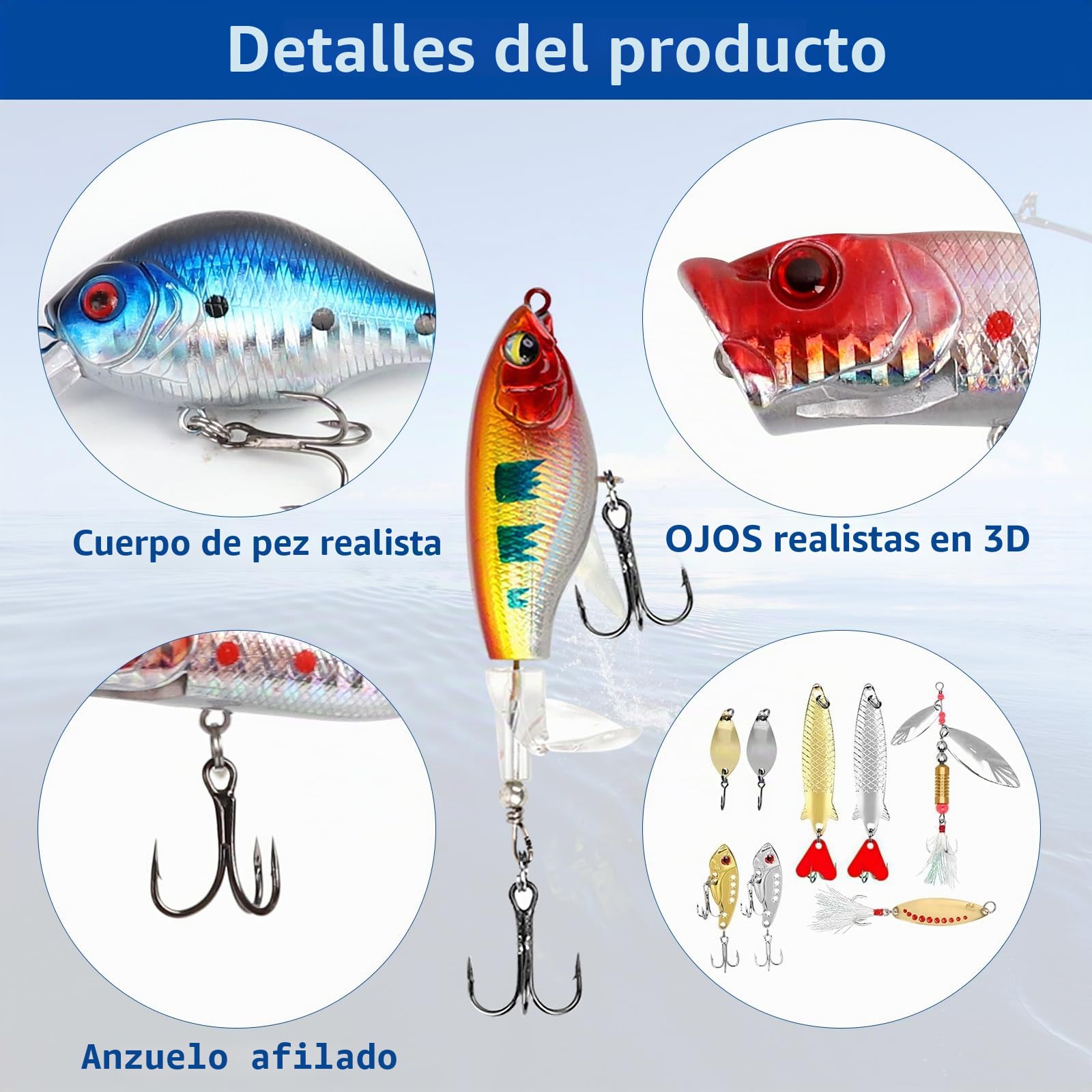 Calendario de Adviento de Pesca 2025, Juego de Señuelos de 24 Días, Regalo de Navidad para Pescadores