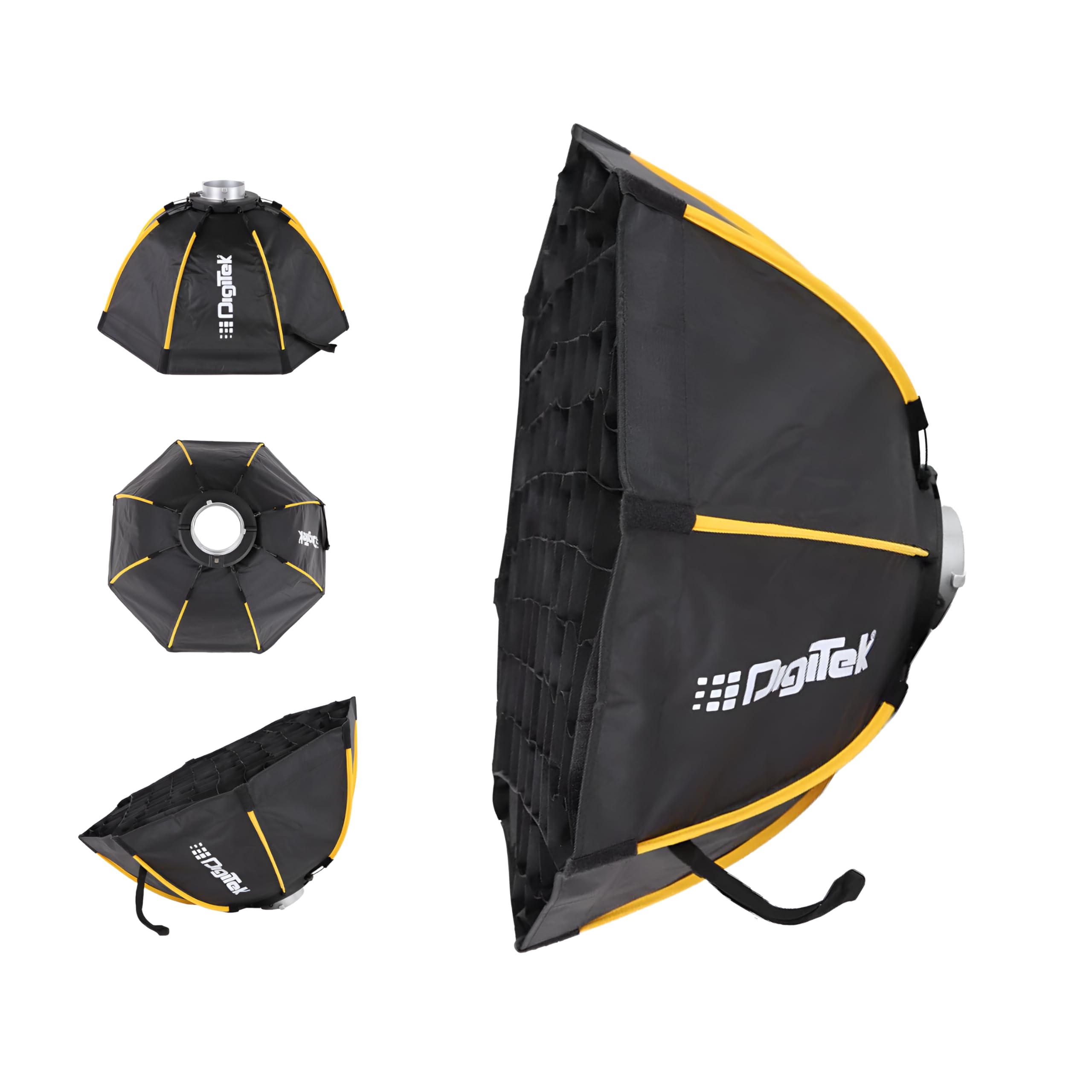 Digitek® (DSB-65 Bowens) Portable Bowens Octagon Softbox with Double Diffuser Cloth, Compatible with All Bowens Mounts, Easy Install/Detach, Includes Carry Bag, for Studio Flashes & Continuous Light