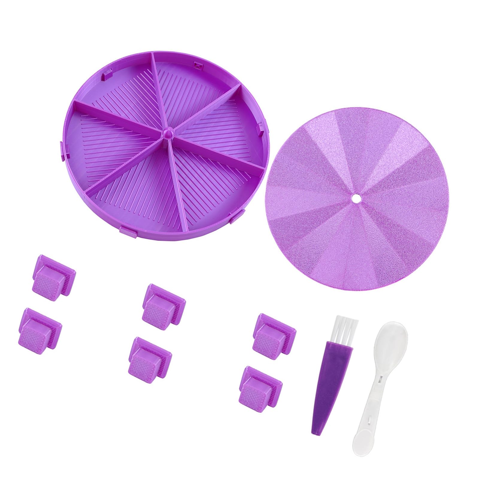 Tsophreniq Beads Embroidery Tool Set Polylactic Acid Round Tray for Fast Sifting Multiple Use in Handcraft Jewelry Sifter