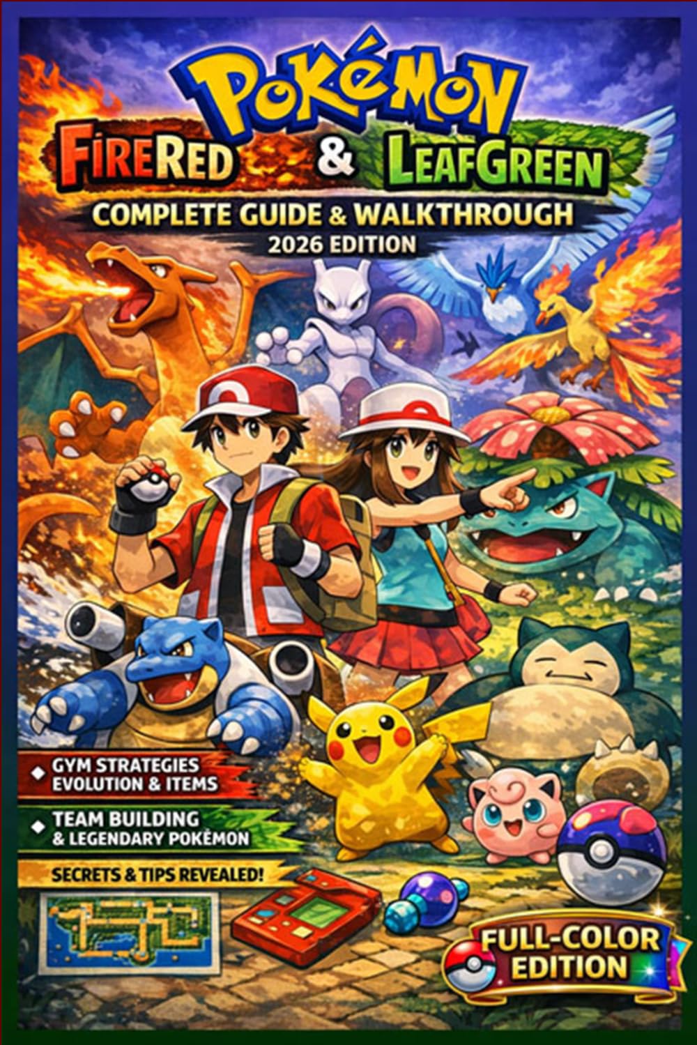 Pokémon FireRed & LeafGreen Game Guide (2026 Edition): Complete Walkthrough, Gym Strategies, Evolution, Items, Team Building, Legendary Pokémon, and Secrets