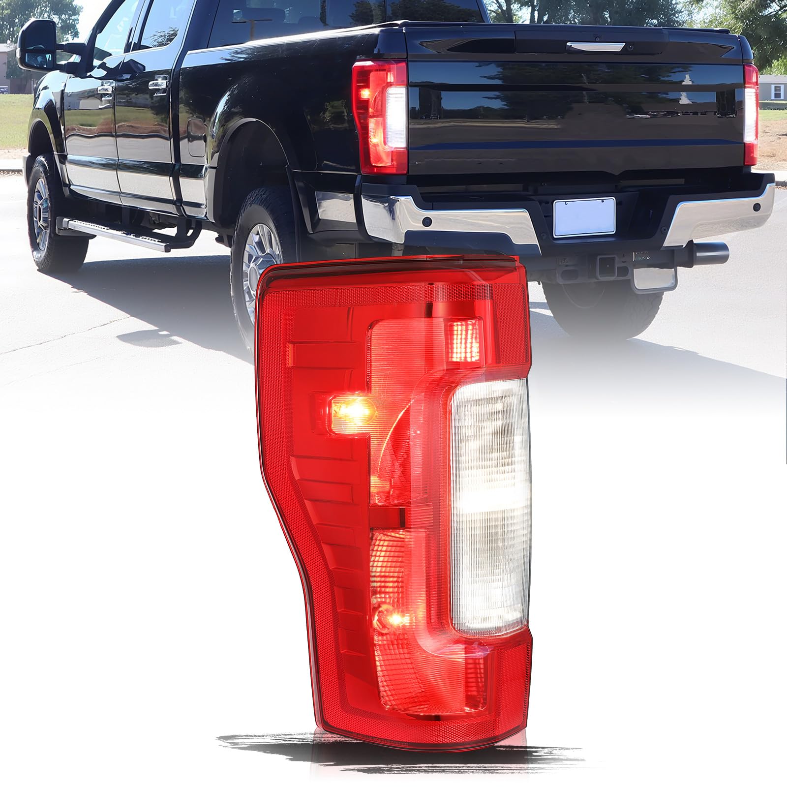 Aosky Halogen Tail Light Assembly for 2017-19 Ford F250 F350 Super Duty