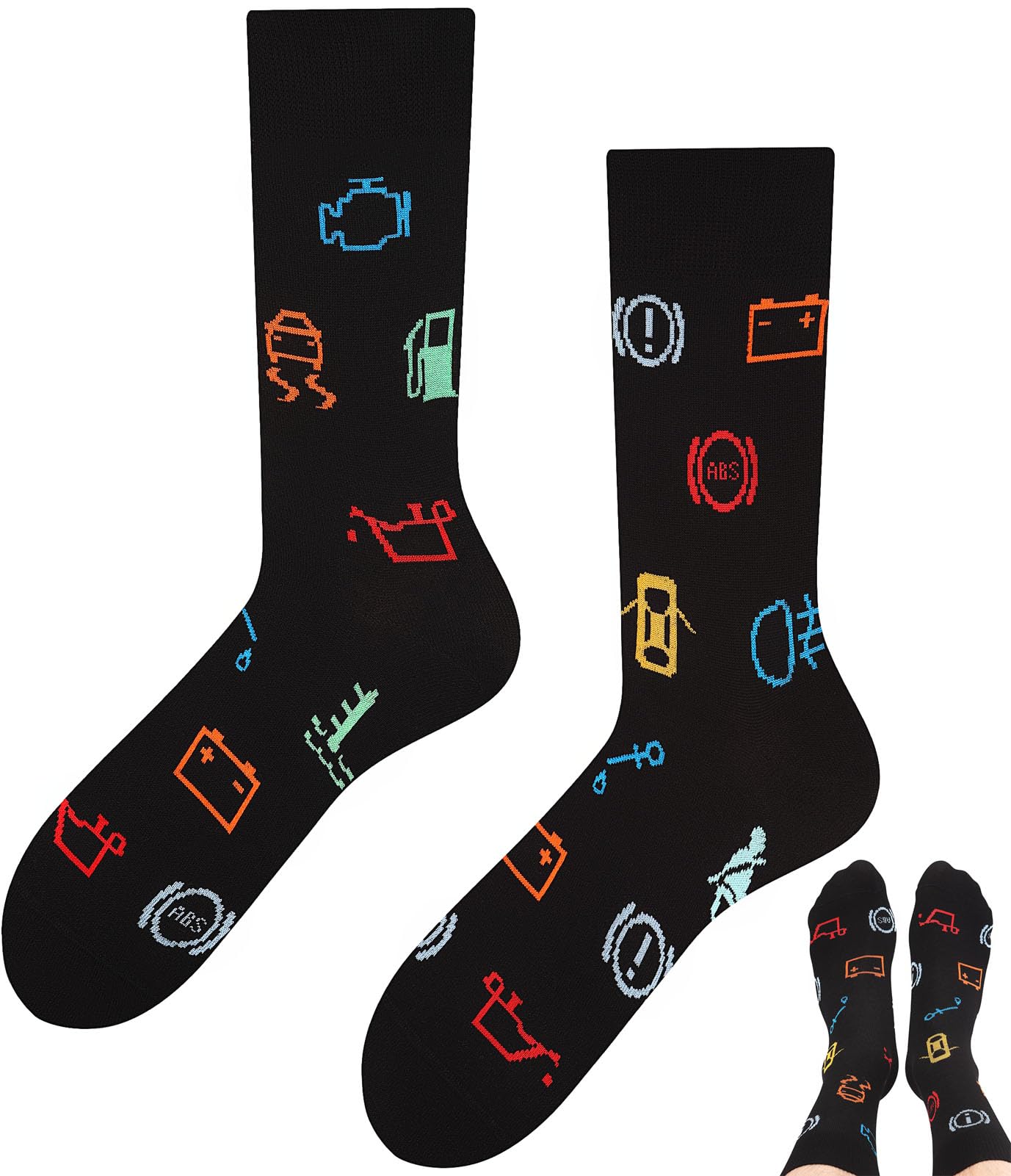 TODO Colours Lustige Socken mit Motiv - Mehrfarbige, Bunte, Verrückte für die Lebensfreude