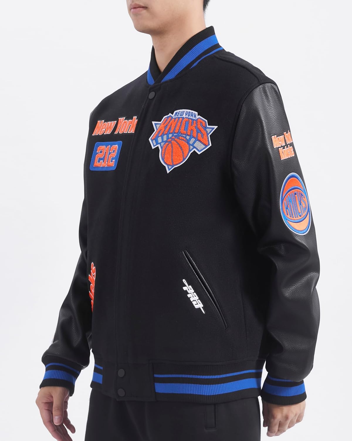Pro Standard Mens NBA Area Code Wool Varsity Jacket