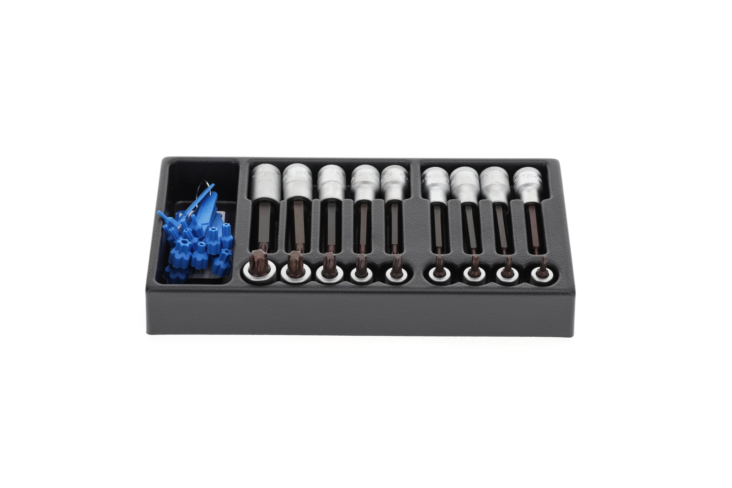 Juego de vasos destornillador 1/2" en módulo ES 1/3