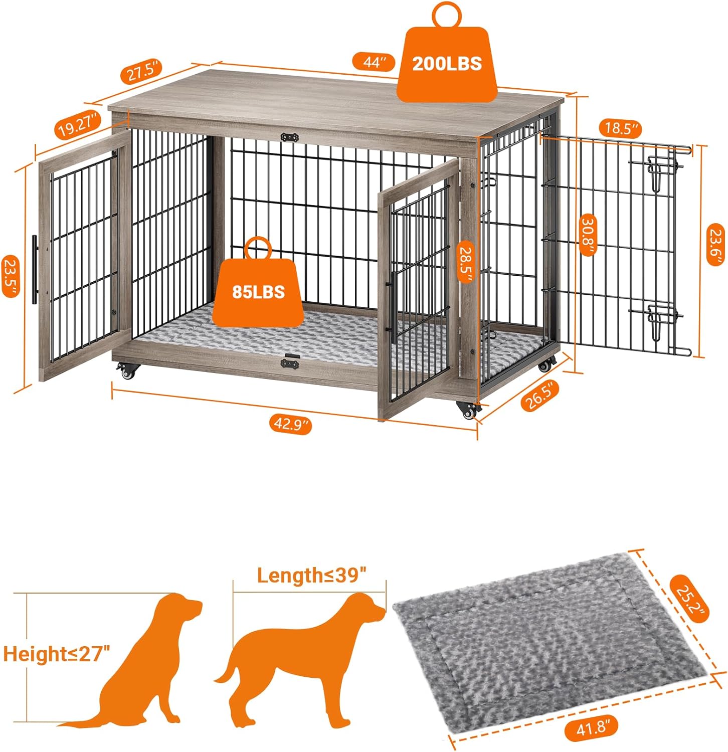 Stylish & Functional: Review of the Wooden Dog Crate Furniture for Large Dogs