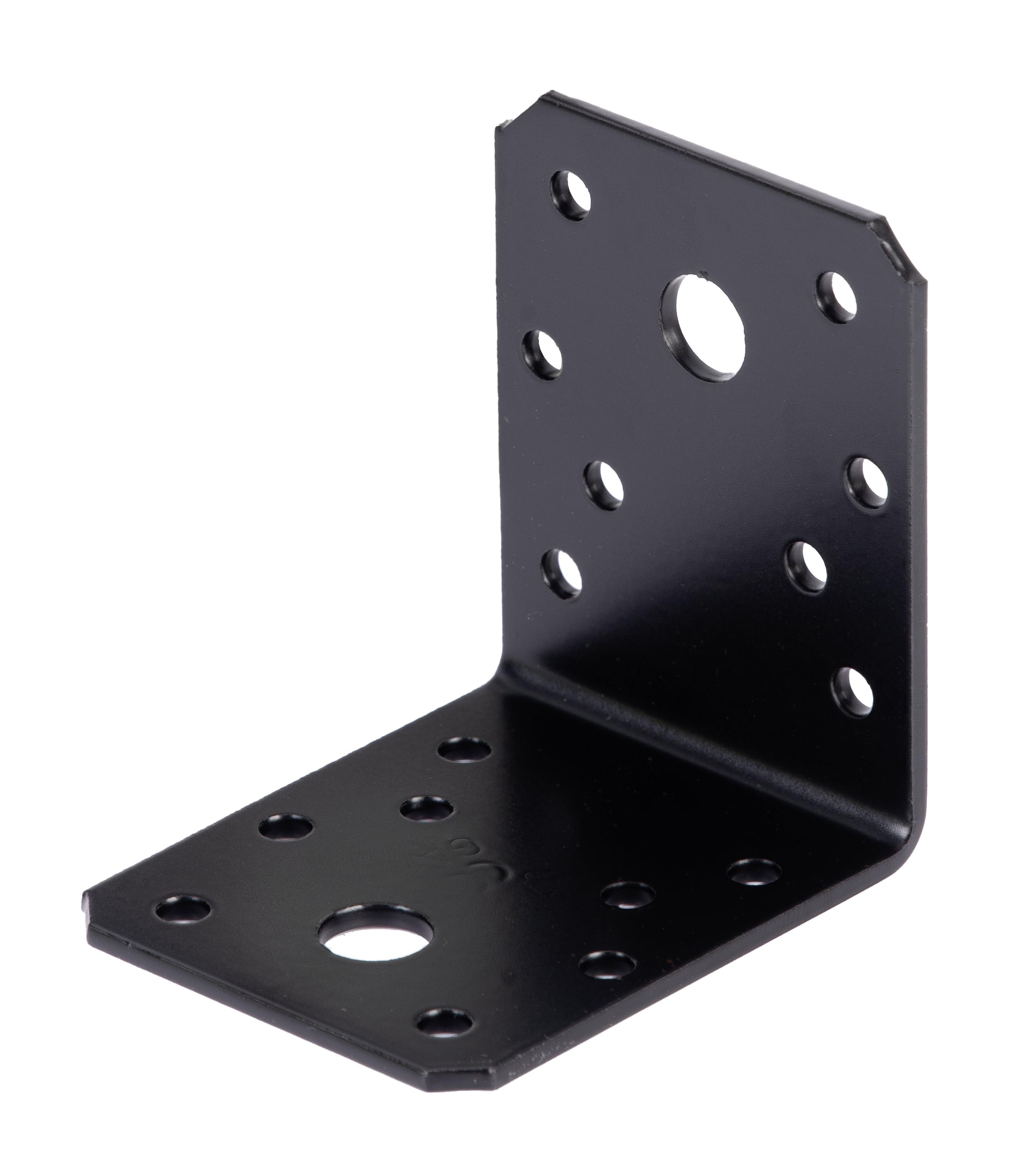Alberts 824655 Equerre d'assemblage - galvanisée - noire - plastifiée - 70 x 70 x 55 mm | kit de 20