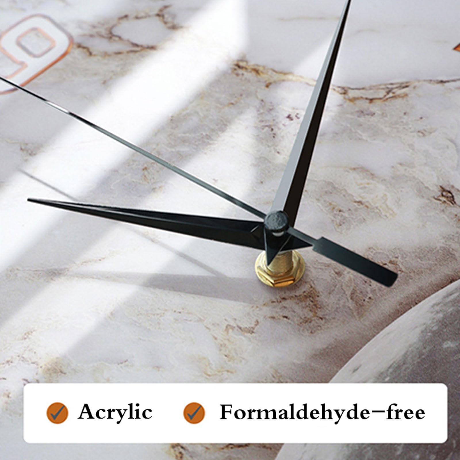 Orologio da Parete ad Angolo Moderno su Entrambi i Lati Evitare Collisioni di Sicurezza Orologio da Parete ad Angolo da Appendere Decorativo per Camera da Letto,Ufficio,Cucina