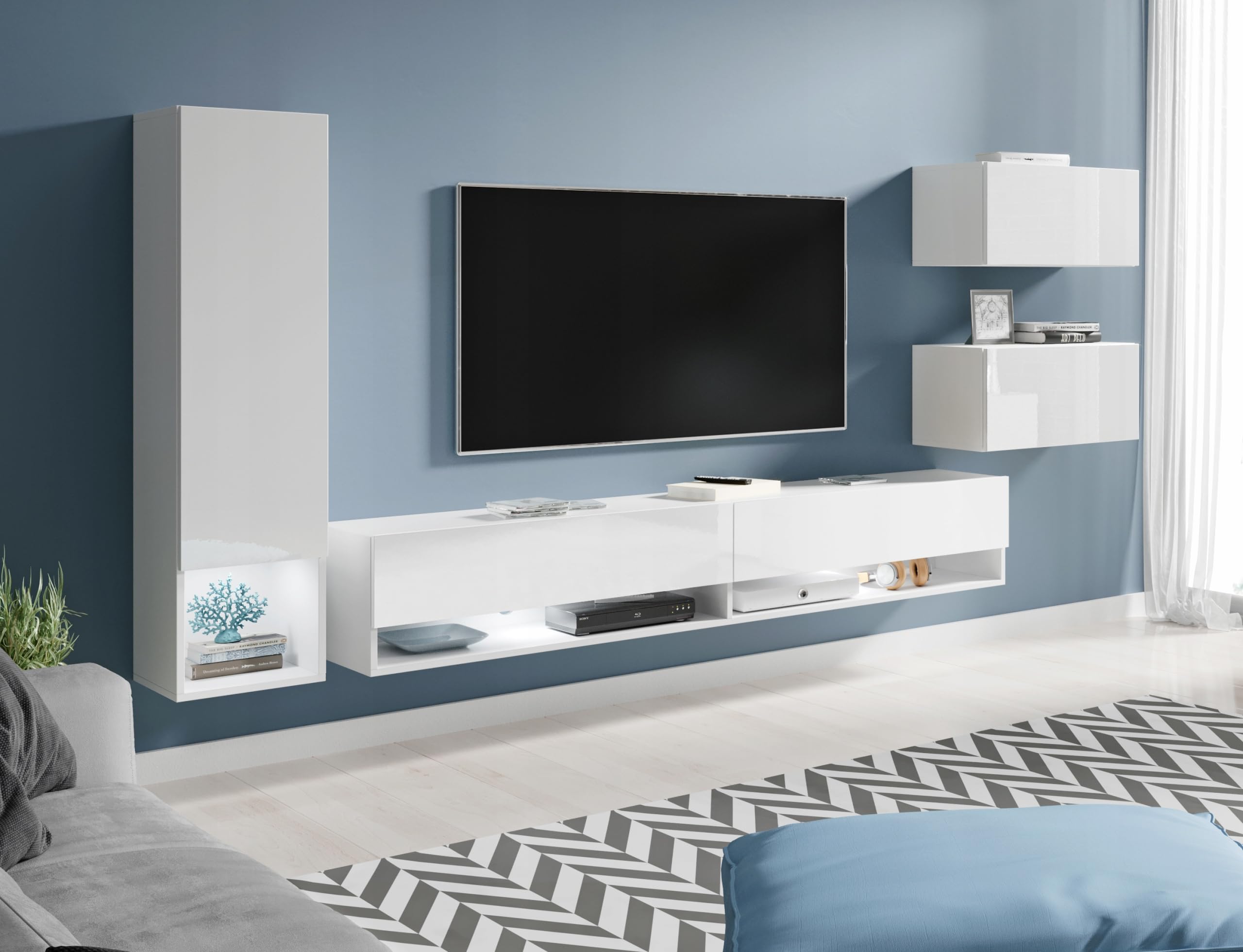 Ensemble de Meuble de Salon Amadeo - 4 Éléments - Moderne - Meuble TV