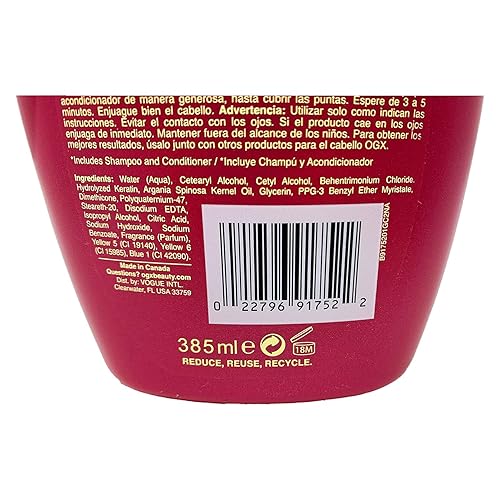 Miniatura 3 de Ogx Aceite de queratina acondicionador 13 onzas (13.0 fl oz) (paquete de 2)