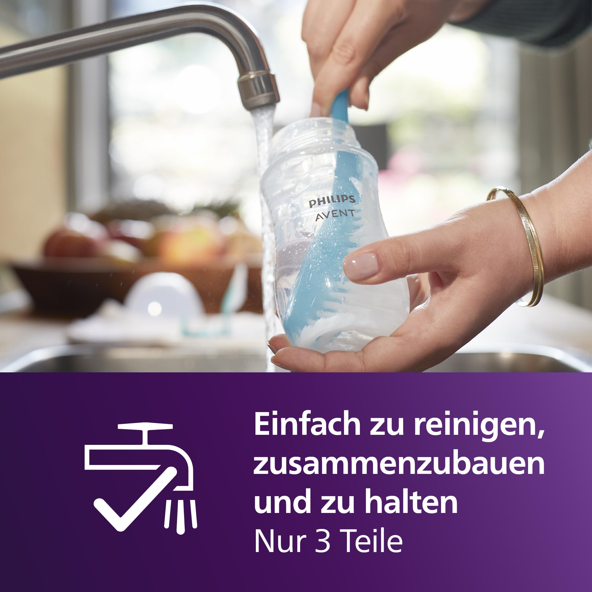 Philips AVENT Babyflaschen Natural Response, Geschenkset für Neugeborene – Babys von 0–12 Monaten und älter (Modell SCD838/13)