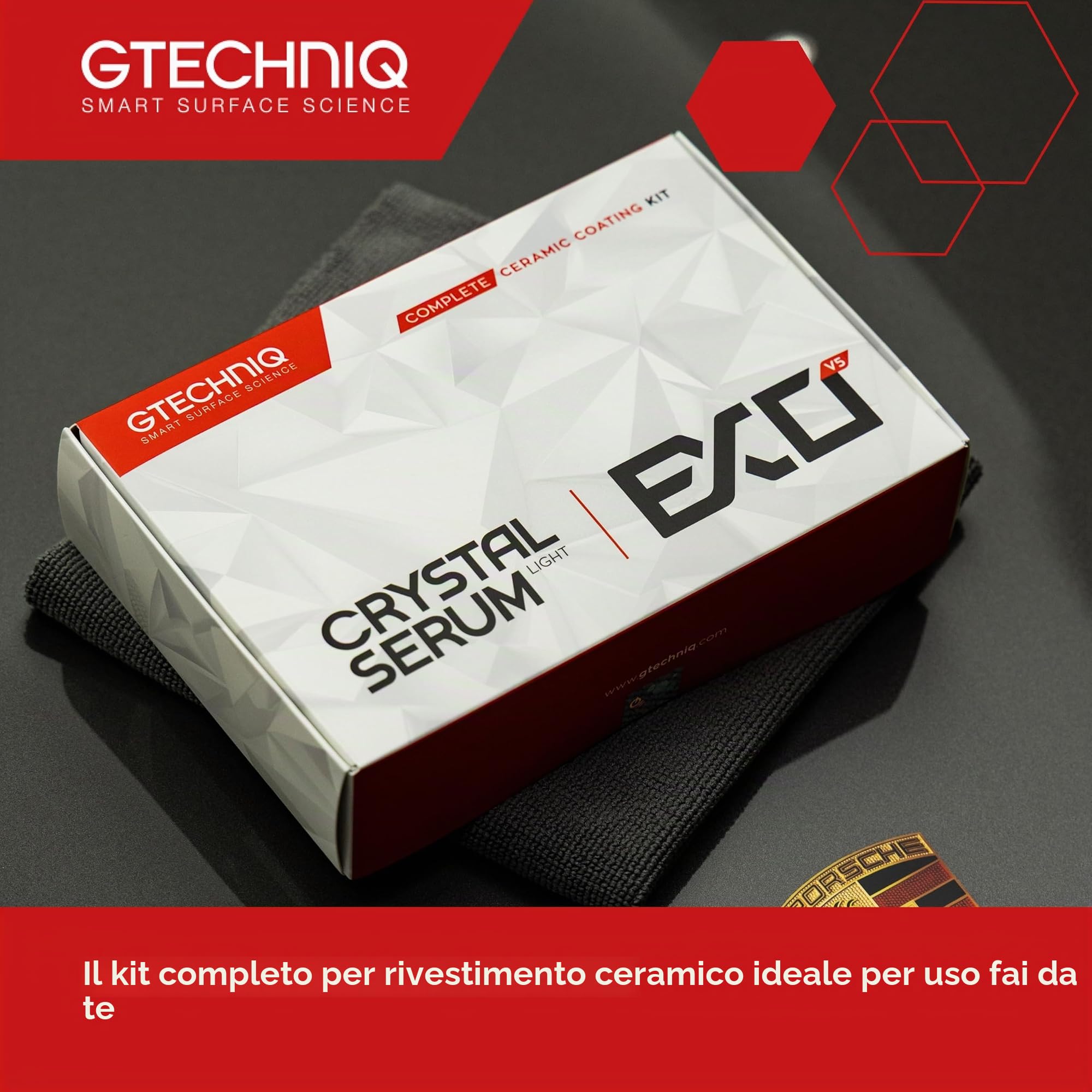 Gtechniq - Complete Ceramic Coating Kit - Crystal Serum Light - Exo V5-50ml