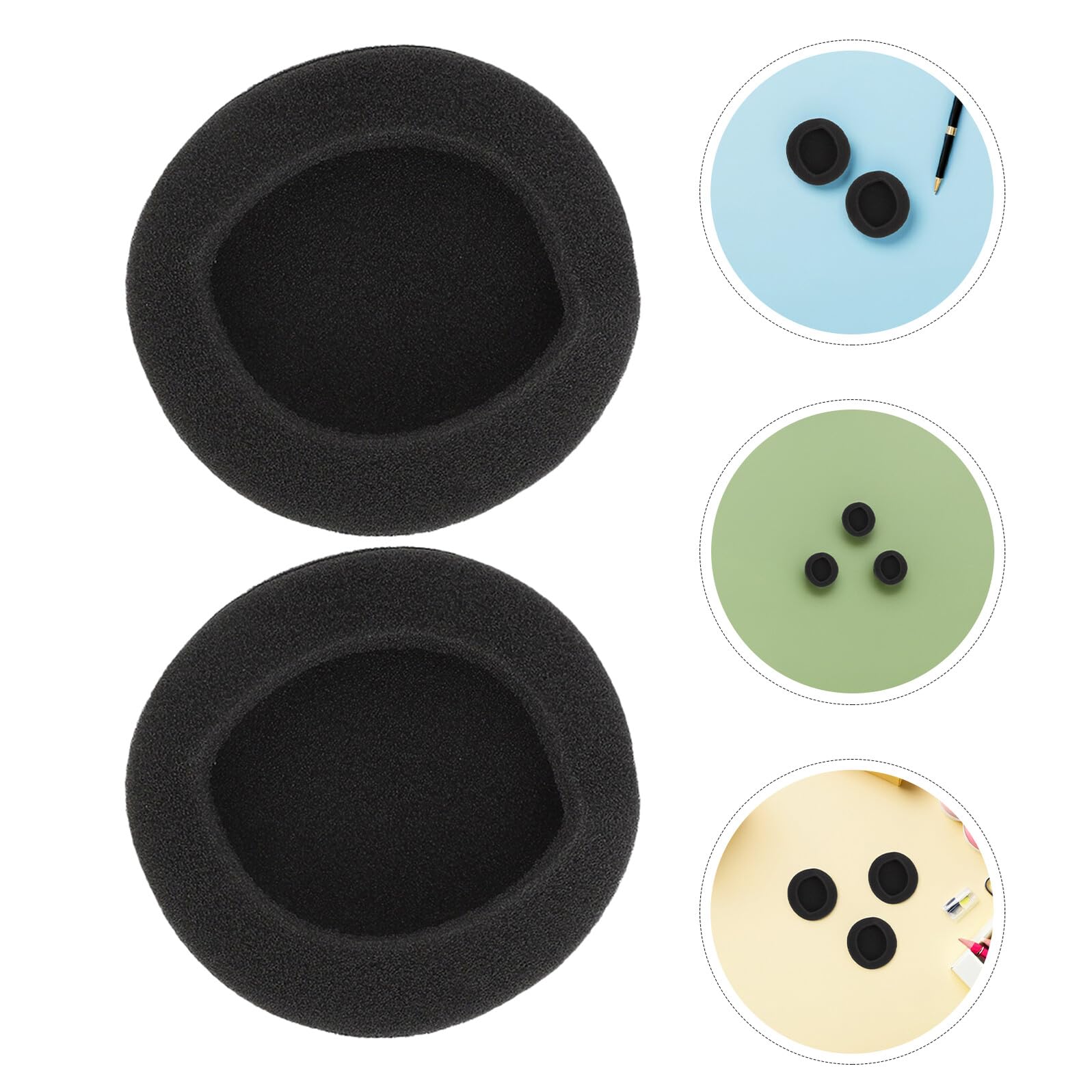 Hemobllo 24pièces Coussinets de Rechange Mousse Compatibles Plupart des Casques pour Confort Écoute Meilleure Isolation Phonique