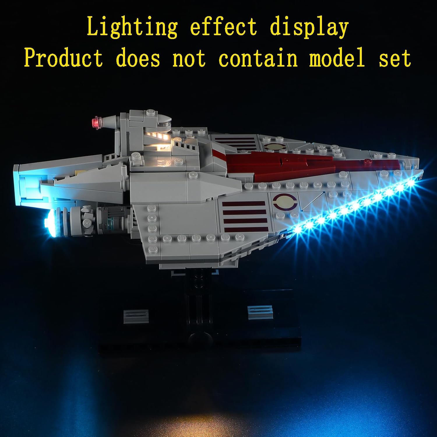 GEAMENT LED Light Kit Compatible with Lego Acclamator-Class Assault Ship Building Blocks Model - Lighting Set for 75404 (Model Set Not Included)