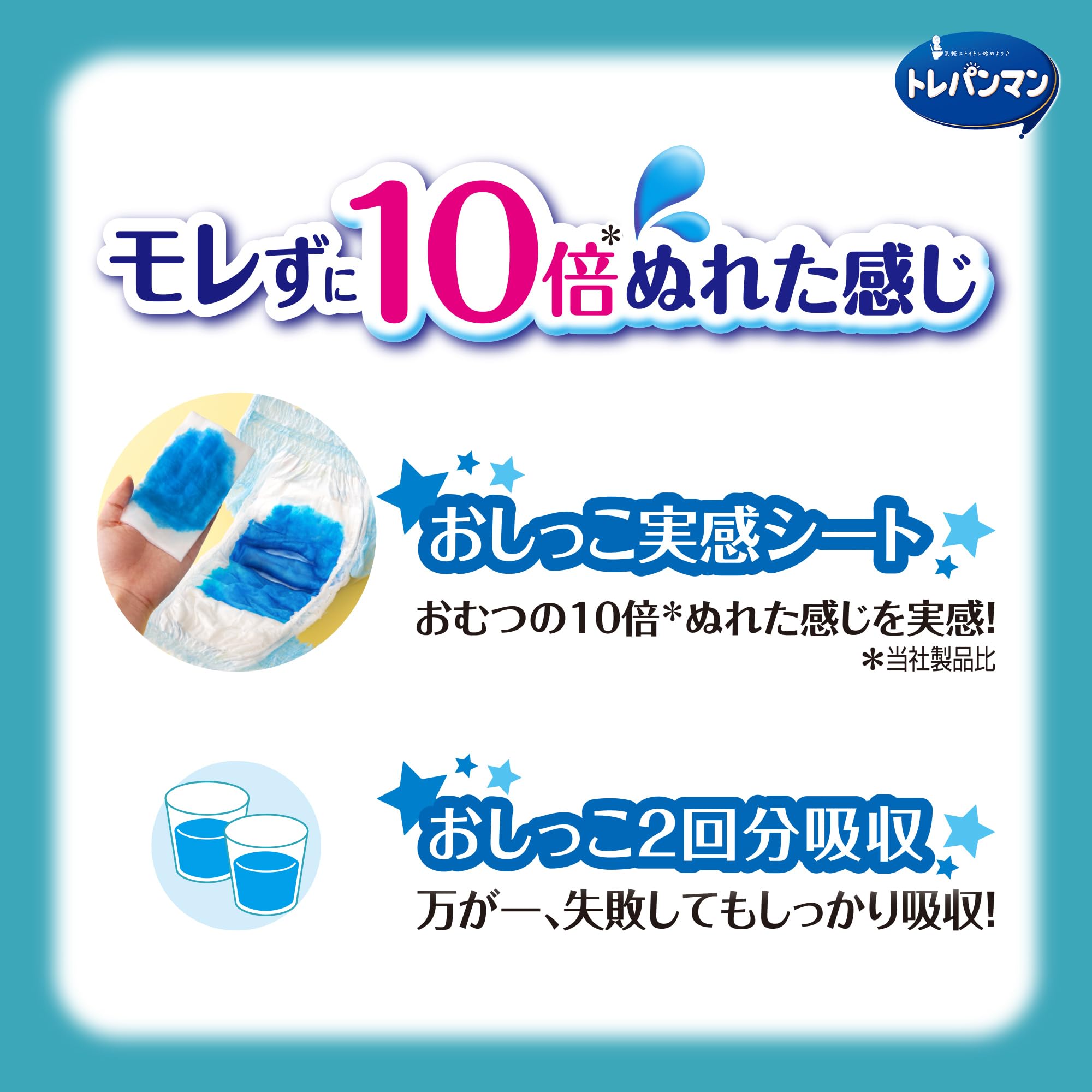 トレパンマン【トレーニング専用パンツ ビッグサイズ】男の子 オムツ ビッグサイズ 12~22kg 30枚