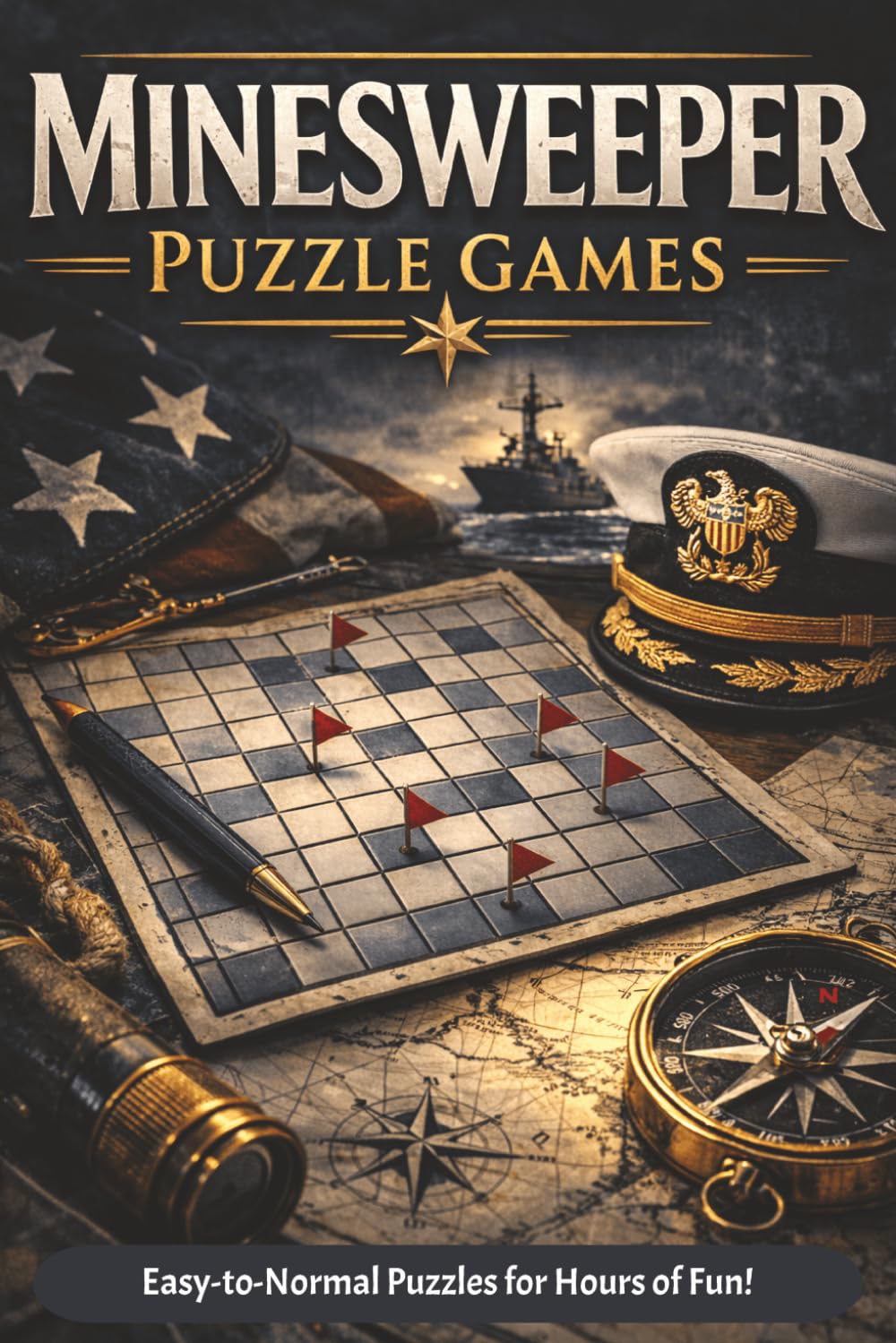 Minesweeper Puzzle Games: Easy-to-Read Puzzles | 6x9 inches | Lots of puzzles! Ideal for rides, traveling, or as a gift or stocking stuffer
