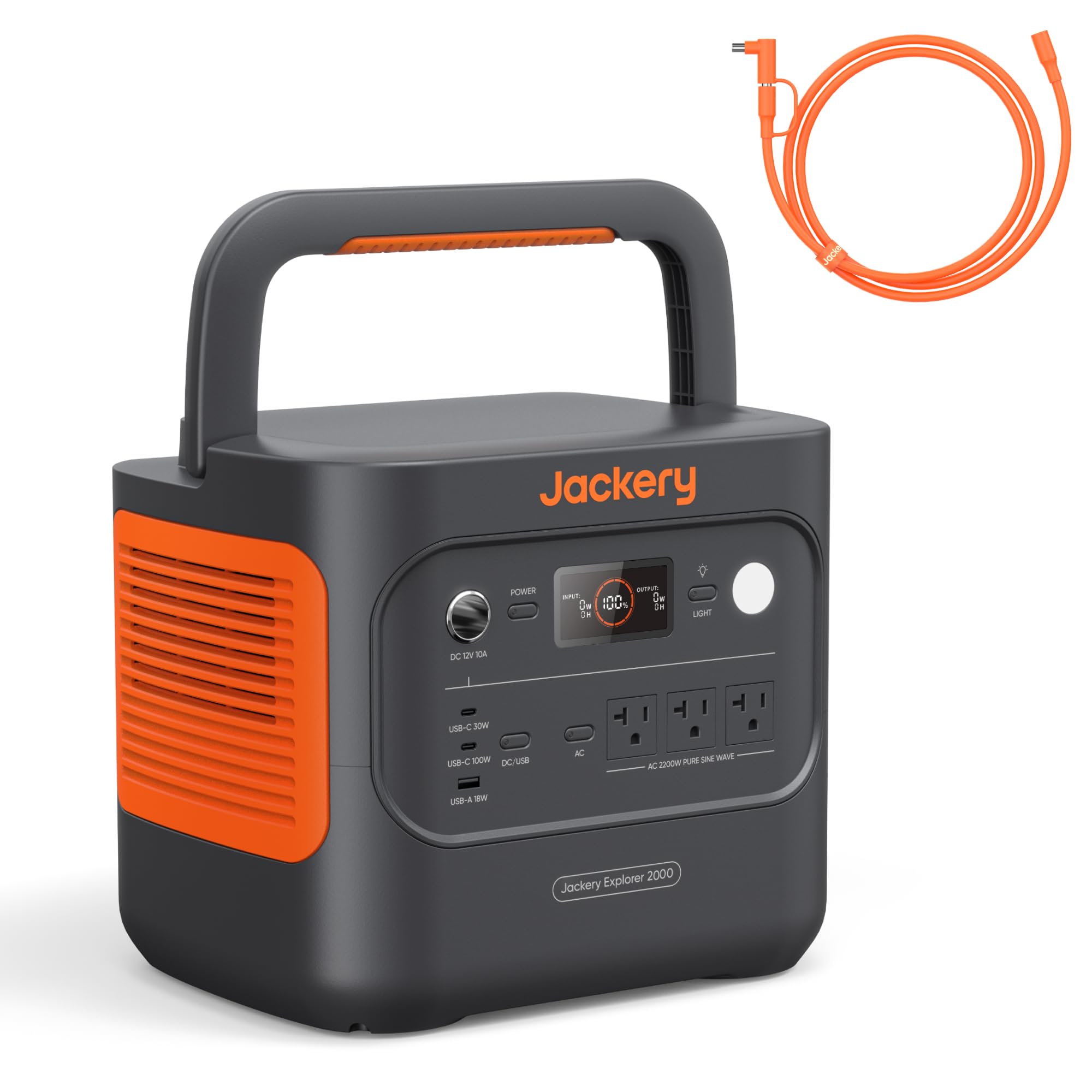 Jackery Explorer 2000 v2 Portable Power Station with 15ft DC