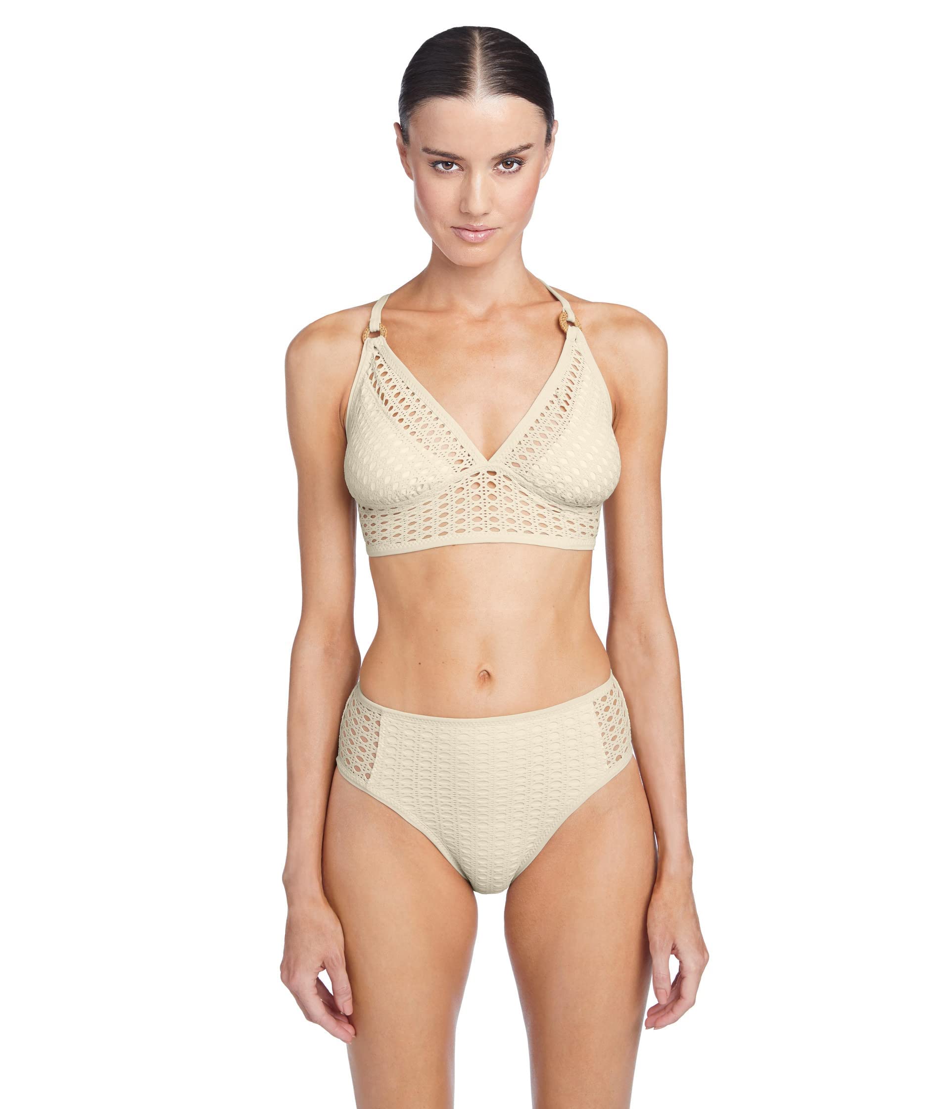 Robin PicconeMarlow Halter Top, Ecru, M