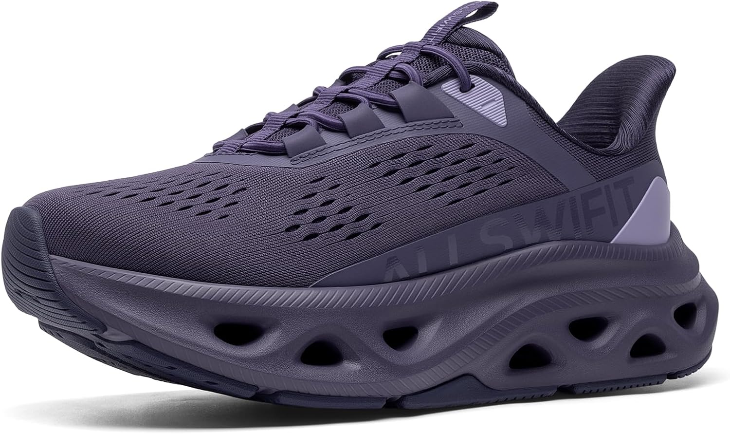 ALLSWIFIT Women's Slip On Walking Shoes Cushioning Hands Free Non Slip Breathable Comfort Workout Running Jogging Gym Athletic Tennis MoveSlide Fashion Sneakers