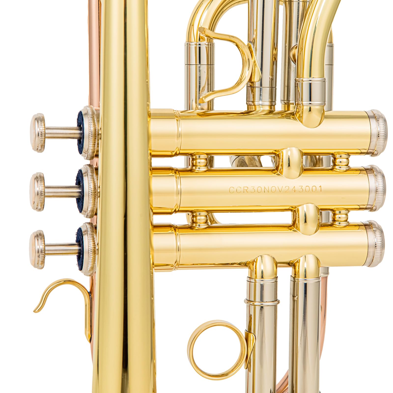 ACR-8330 Bb cornet for beginners Intermediate players stainless steel valves gold brass leadpipe 120mm 2 water keys lightweight durable lacquered instrument with case - Image 7