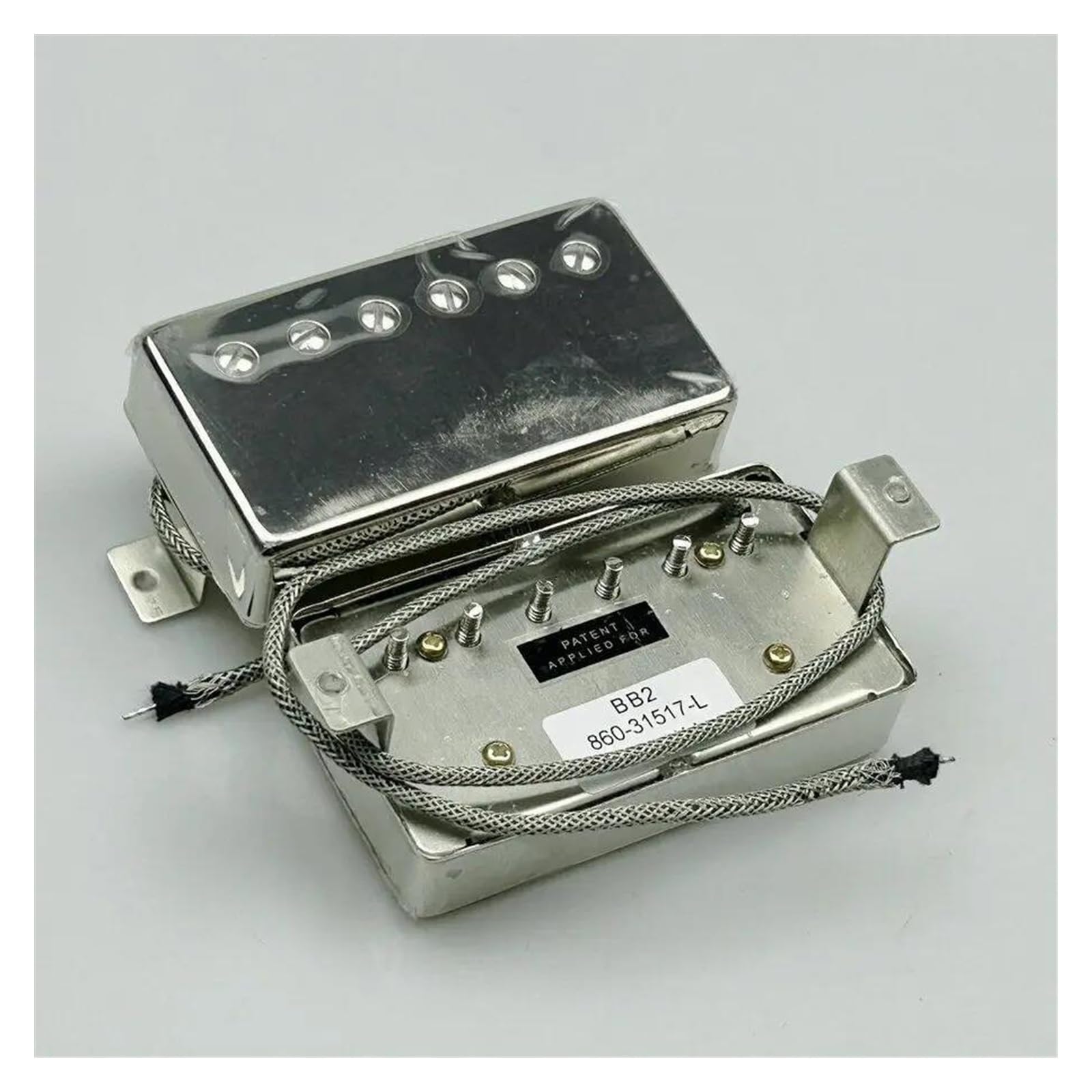 E-Gitarre Pickups Set 1 Set Gitarren-Tonabnehmer Alnico V BB1 BB2 Humbucker-Tonabnehmer 4C Für E-Gitarre Gold Nickel (Color : 1C, Size : Nickel)
