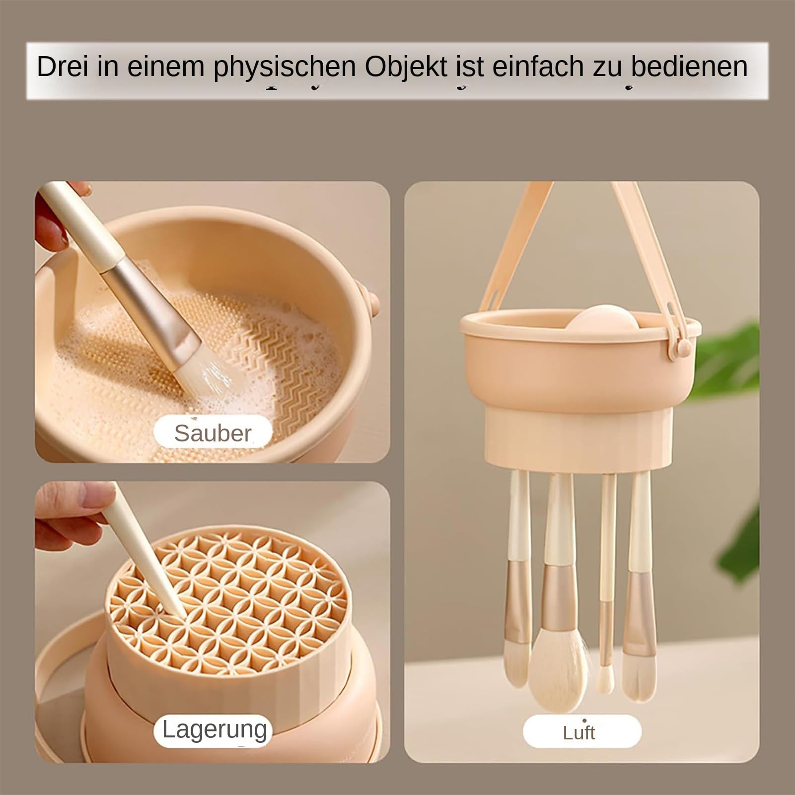 Silikonowa miska do czyszczenia makija?u, silikonowa miska do czyszczenia p?dzli do makija?u, wielofunkcyjny kosz p?dzle do makija?u, do mycia p?dzli, g?bek