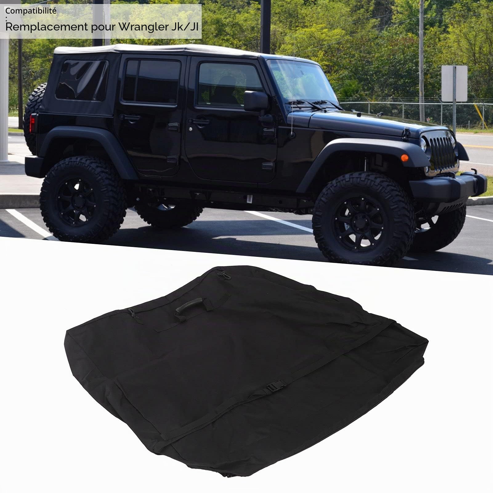 Housse Hard Top Voiture Panneau Hard Top Storage Bag Housse De Transport Avec Poignée En Tissu Toit De Voiture Sac De Rangement De Remplacement Pour Wrangler Jk/Jl
