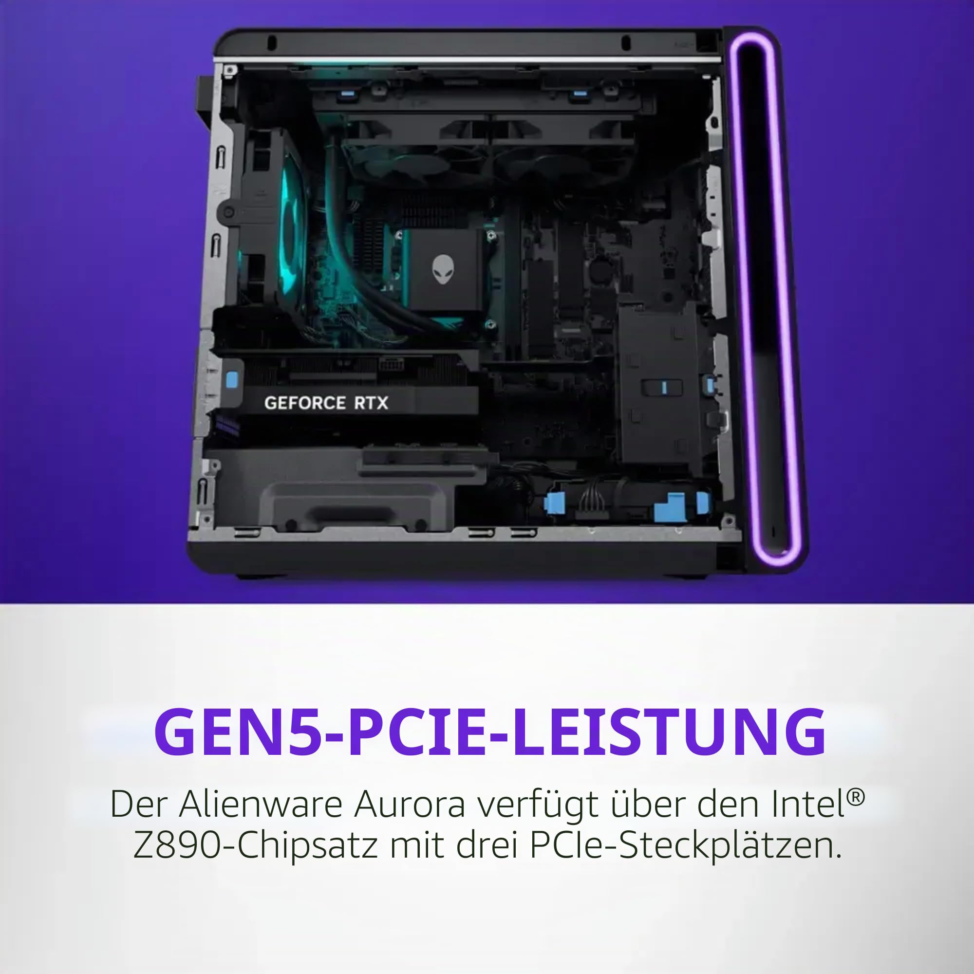 Alienware Aurora R16 Gaming Desktop - NVIDIA GeForce RTX 5080 (16GB GDDR7) PC • Intel 24-Core Ultra 9 285K • Wi-Fi 7 • Windows 11 Pro • ACT1250 • Next-Level Gaming Support • 32GB DDR5 RAM + 1TB SSD