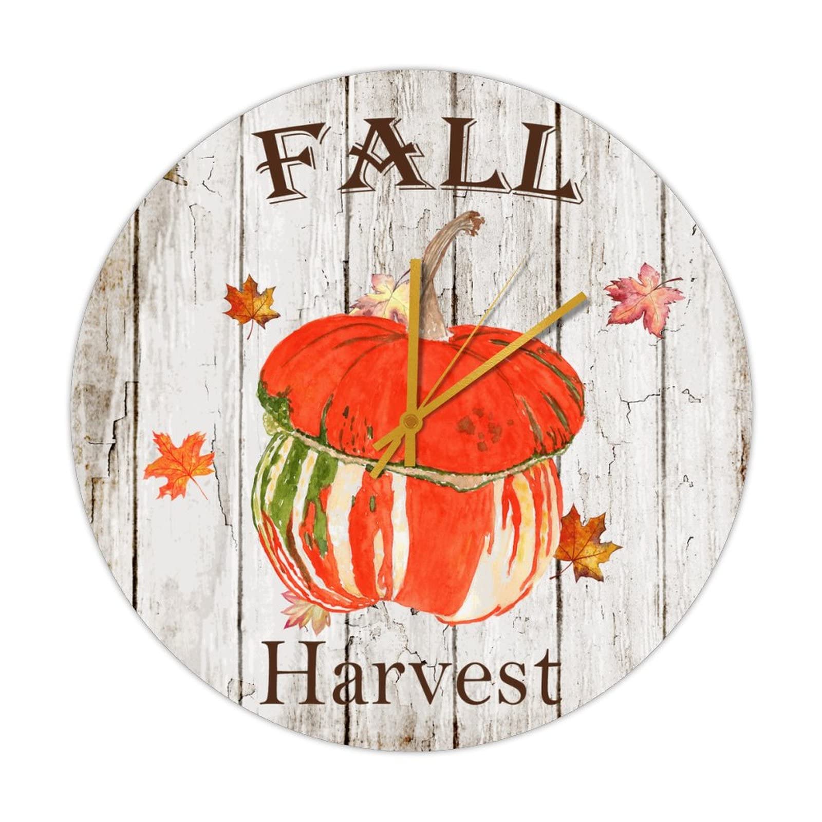 Horloge en bois citrouilles cadeau idéal et déco rétro originale