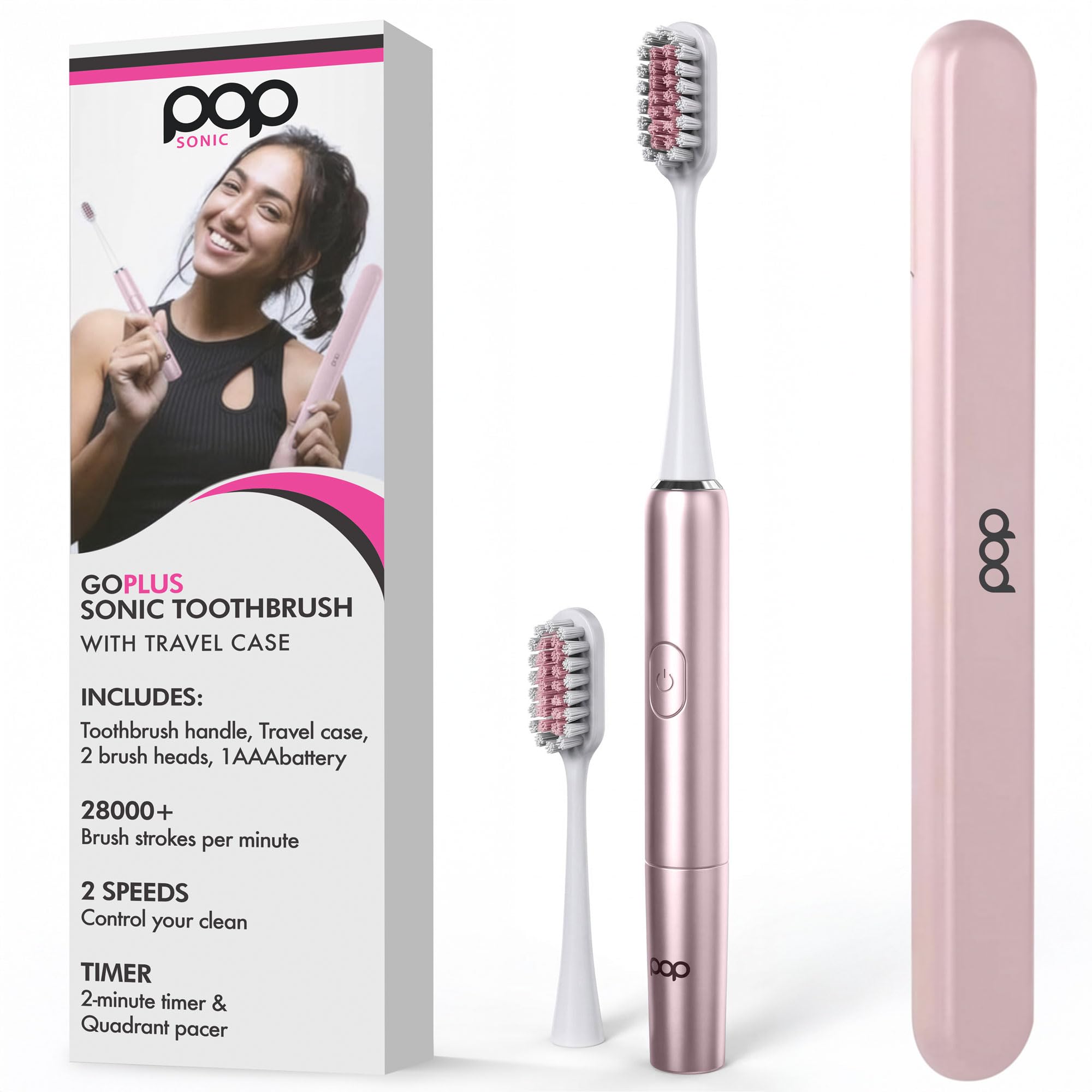 Pop Sonic Go Plus Electric Toothbrush Rose Gold