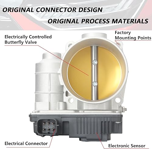 Miniatura 3 de 16119-8J103 Reemplazo del cuerpo del acelerador para Altima 2002-2006 Maxima 2002-2008 Murano 2003-2008 Quest 2004-2009 350Z 2003-2006 FX35 G35 I35