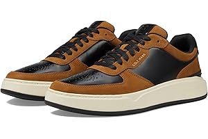 Cole Haan Men's Grandpro Crossover Sneaker, Black Golden Toffee/Ivory, 11