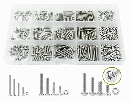 Miniatura 8 de Juego de 360 tornillos métricos M2.5 304 de cabeza plana Phillips de acero inoxidable M2.5 - M2.0.197 x 0.157 in, 0.236 in, 0.315 in, 0.394 in,