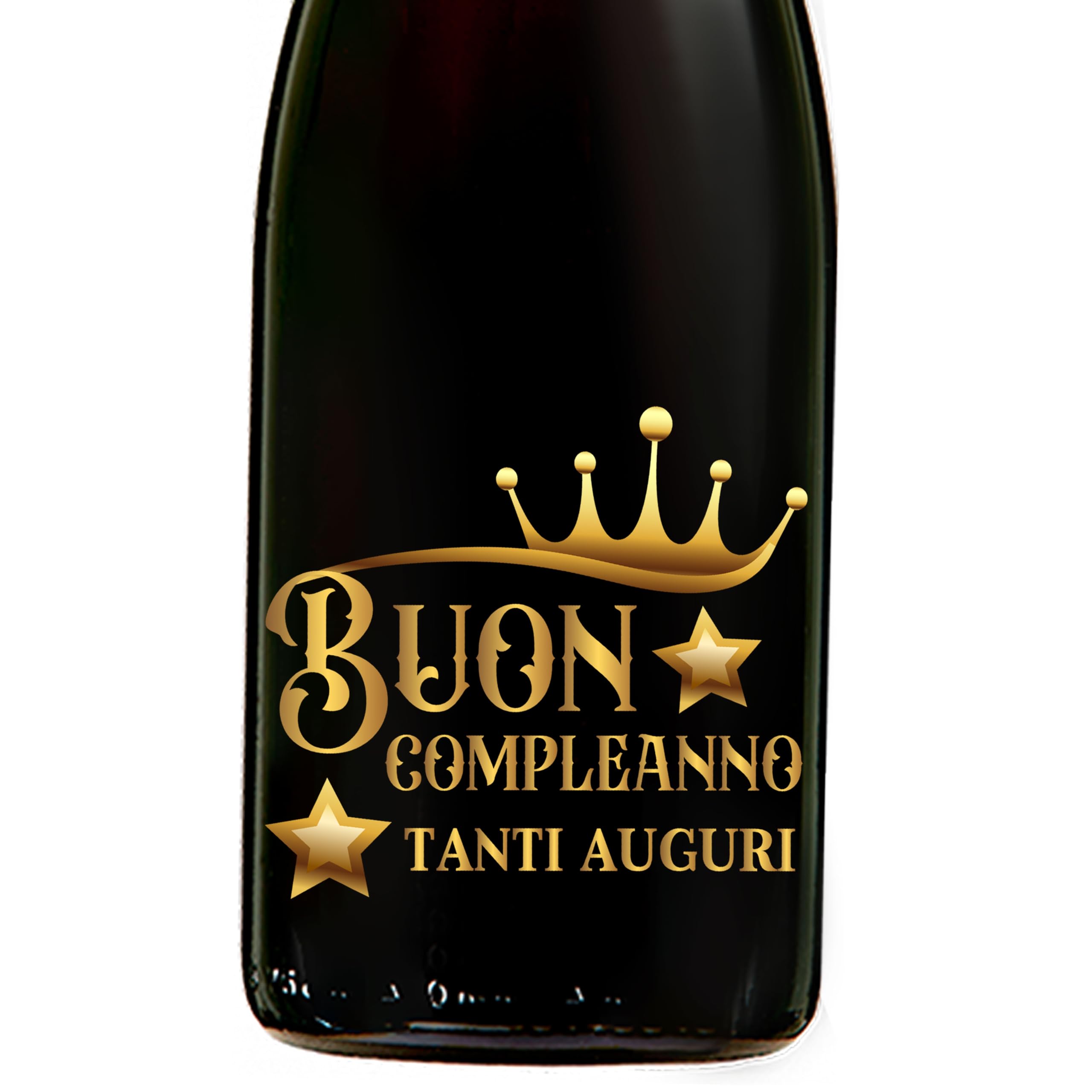 Bottiglia di vino personalizzata con cassa legno ideale per regalo di compleanno. (Prosecco DOC, Happy birthday)