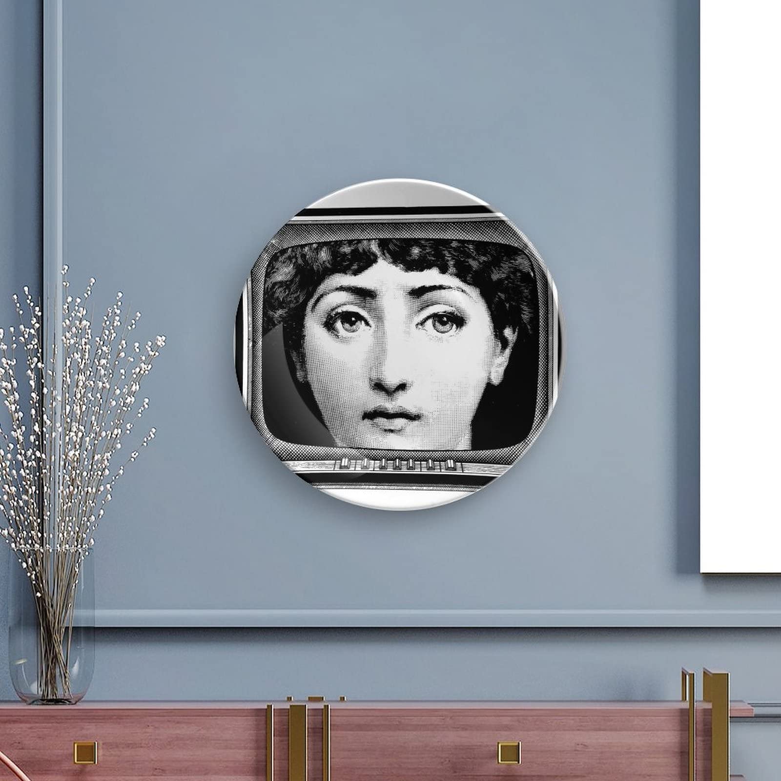 Piatto Decorativo In Ceramica - Lina Cavalieri, Con Ganci Per Parete, Diverse Misure - Foto 3