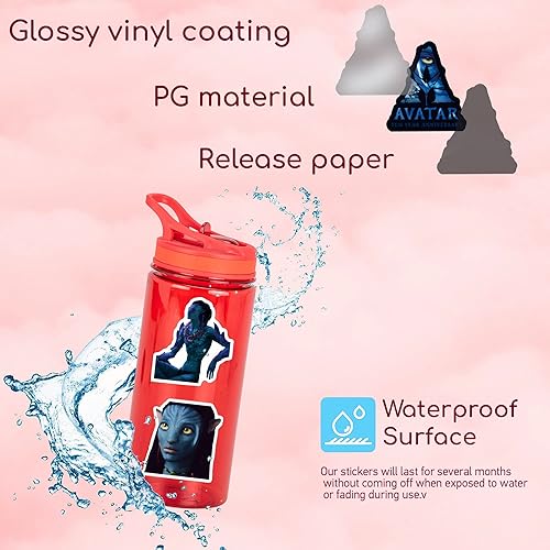 Miniatura 6 de 100 calcomanías geniales de película estadounidense calcomanías impermeables de hombre azul para laptop botella de agua taza de automóvil