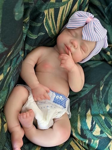 Miniatura 8 de Muñecas de silicona de cuerpo completo Pascale Girl de 18 pulgadas que pueden abrir la boca real anatómicamente correctas muñecas de niña recién