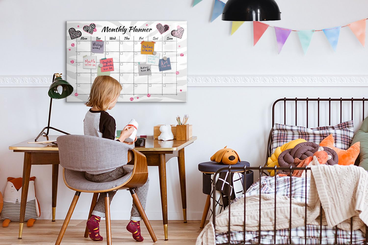 Lavagna per messaggi e note 90x60 cm | Agenda mensile di moda