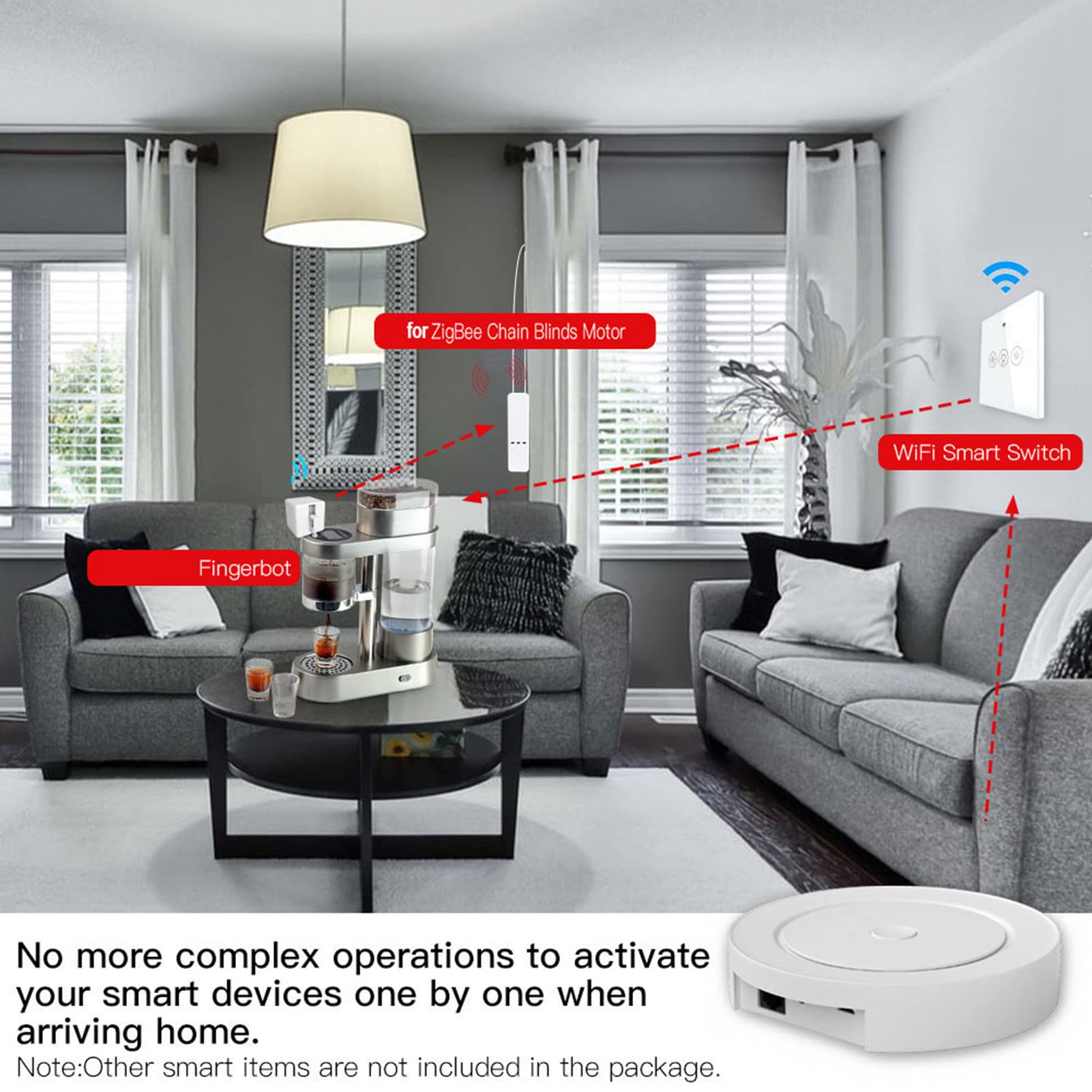 ZigBee et Bluetooth Mesh Gateway Hub : Passerelle Smart Hub Multiprotocole, Contrôle Vocal Tuya ZigBee Hub Via Alexa et Home, Télécommande Compatible avec Tous Les Tuya