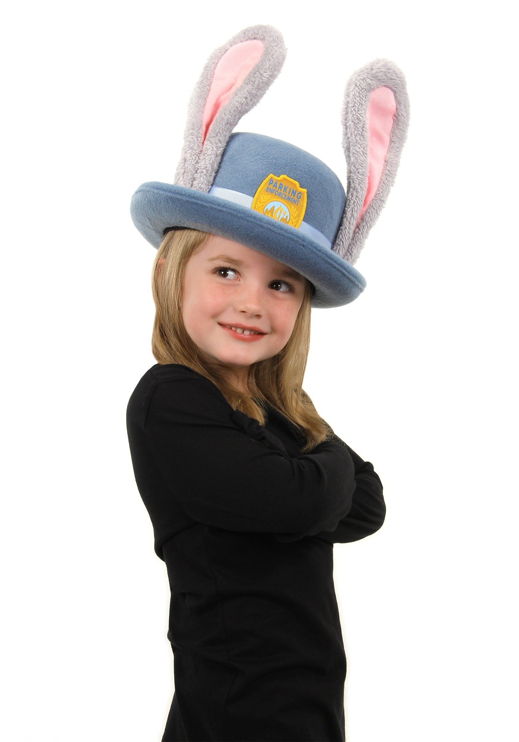 Disney Zootopia Judy Hopps Child Bowler Hat Standard, Kid's Bunny Ears Police Accessory