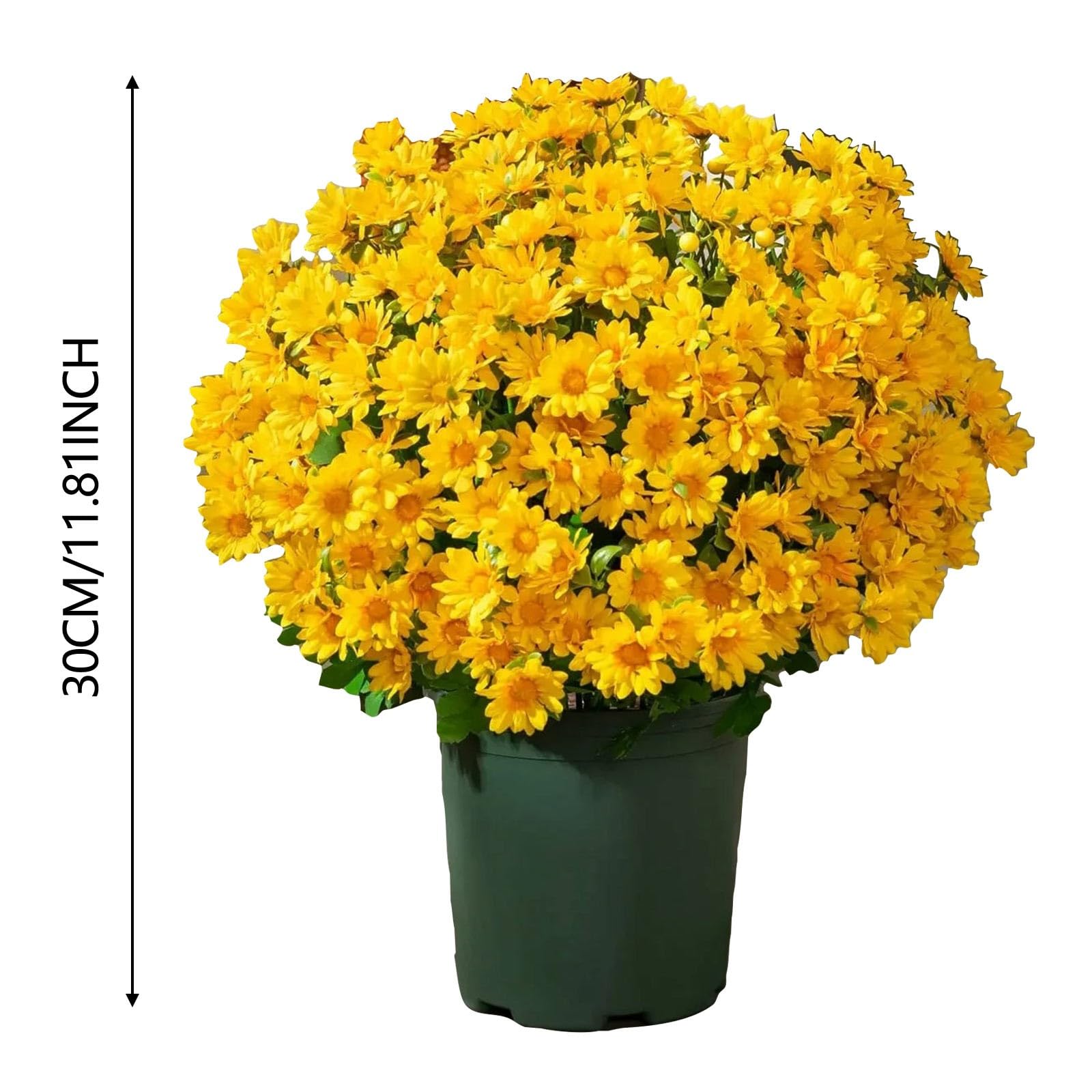 Kunstblumen Für Draußen – 5 Bündel UV-beständige Seidenblumen, Wetterfest, Gänseblümchen In Rot, Gelb, Orange & Weiß – Für Balkon, Garten & Innenbereiche