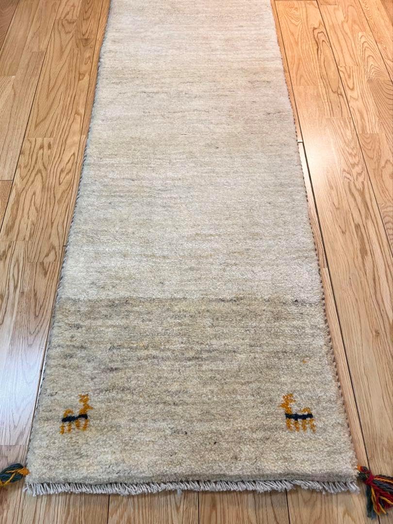 ギャッベ ミニランナー 143×50 アイボリー ヤギ 楽天市場】ペルシャ