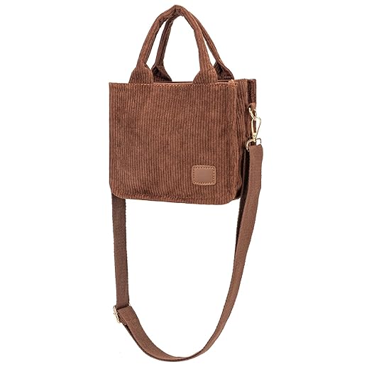 ecosmile Small Crossbody Bag Sling Bag for Women Crossbody Purse Corduroy Fanny Packs for Women Travel