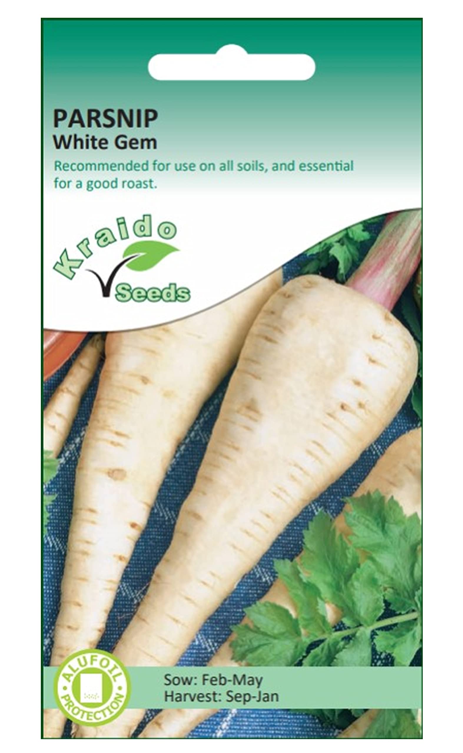Vegetable Seeds (Parsnip White Gem)