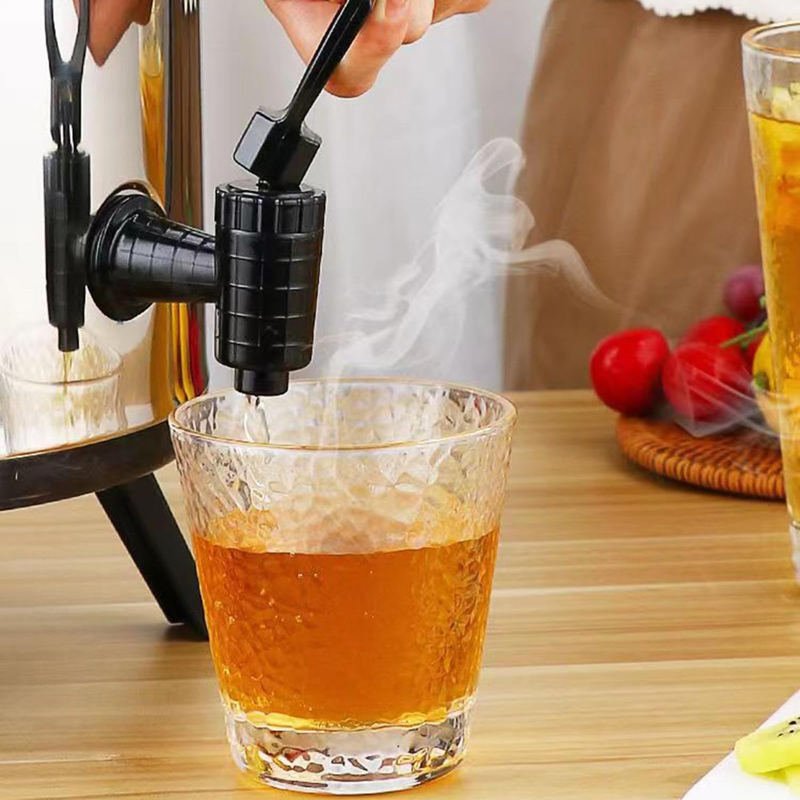 Isolierter Zapfbehälter mit Zapfhahn und doppelwandigem isoliertem Behälter | Edelstahl-Kaffeespender mit großer Kapazität für Partys für Kaffee Tee Milch sowie andere Getränke bei Partys Caterin