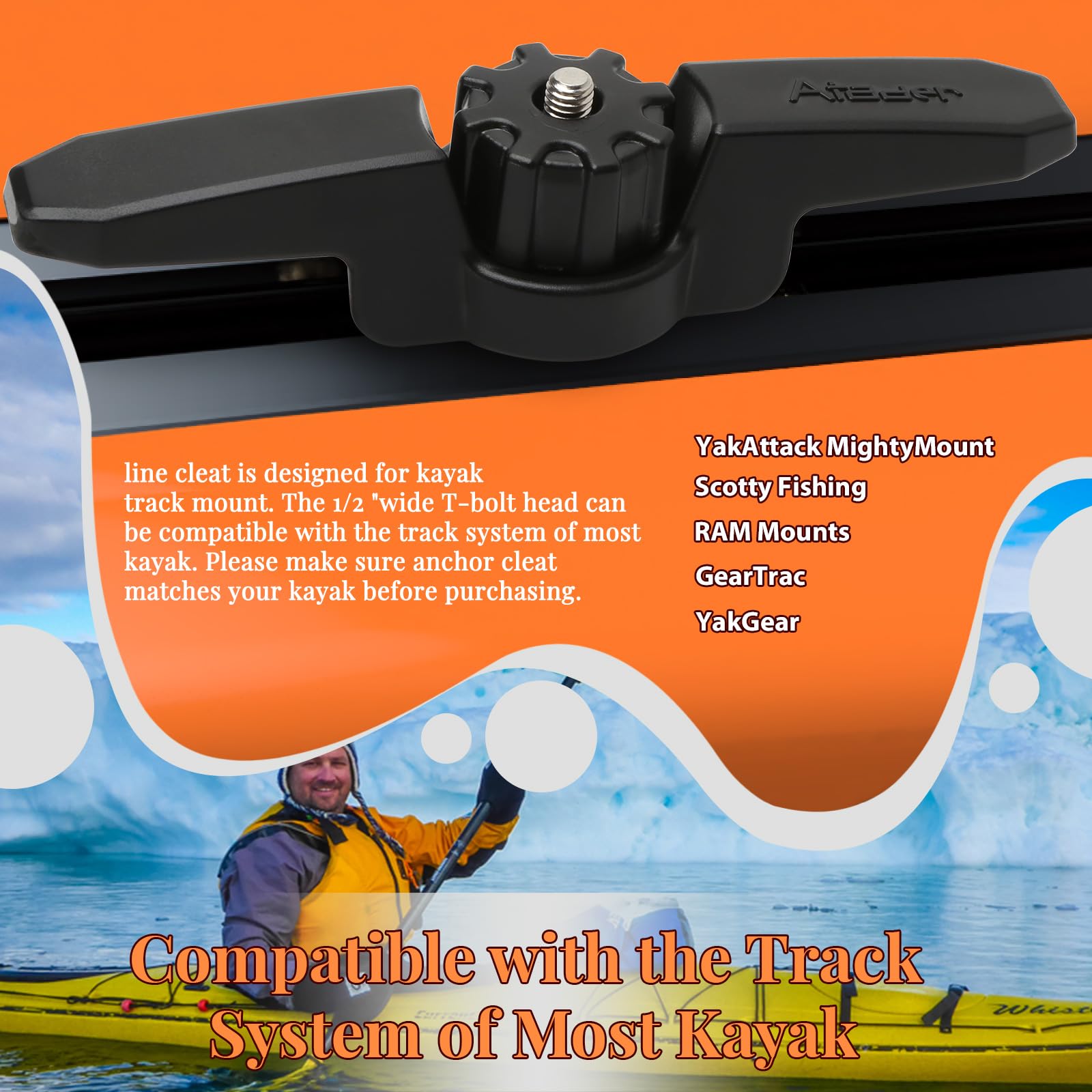 Kayak Cleat Track Mount - Secure Your Kayak! -2 Kayak Cleat Track Mount - Secure Your Kayak! -2