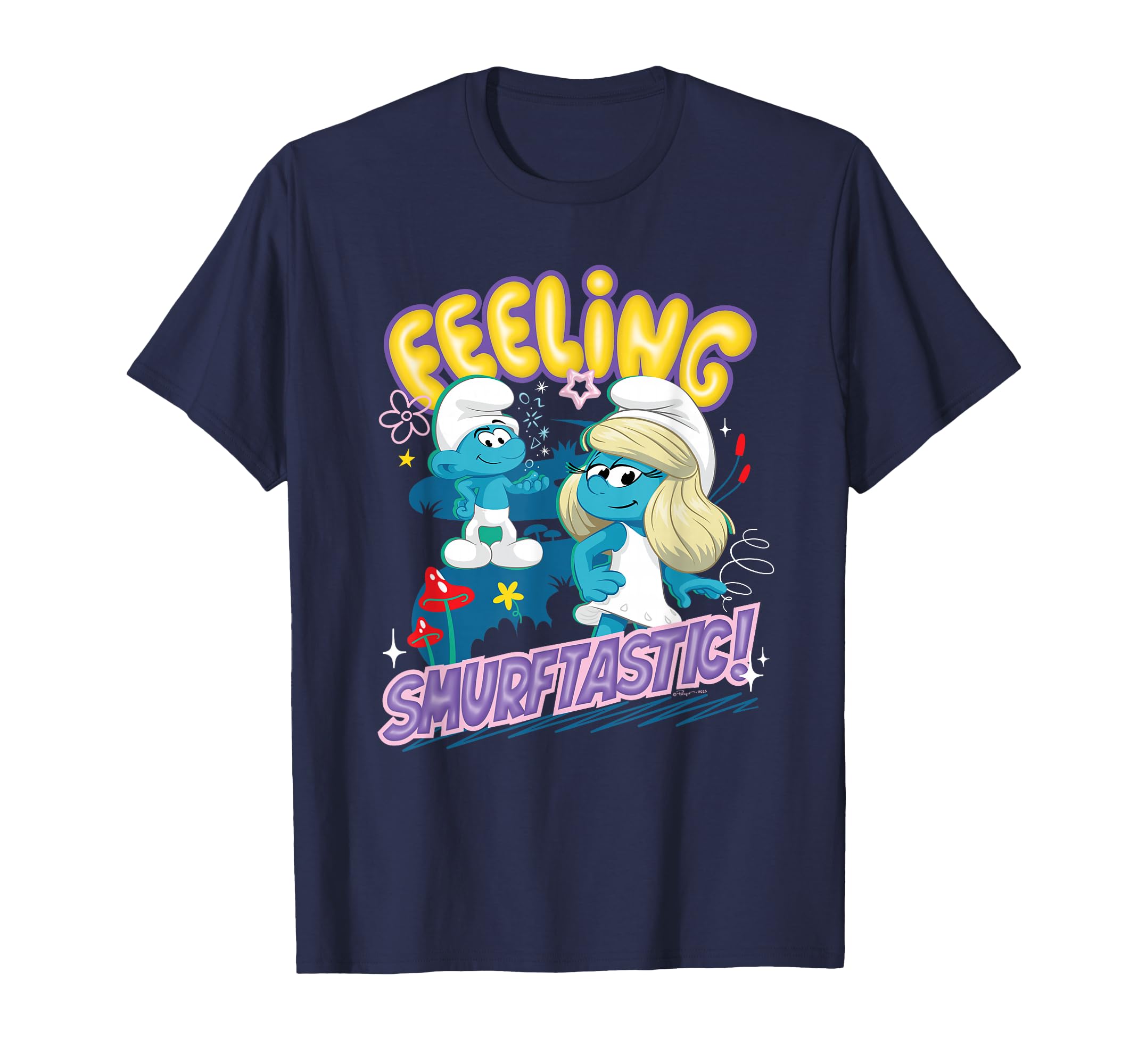 The Smurfs Movie Smurfette and No Name, Feeling Smurftastic T-Shirt