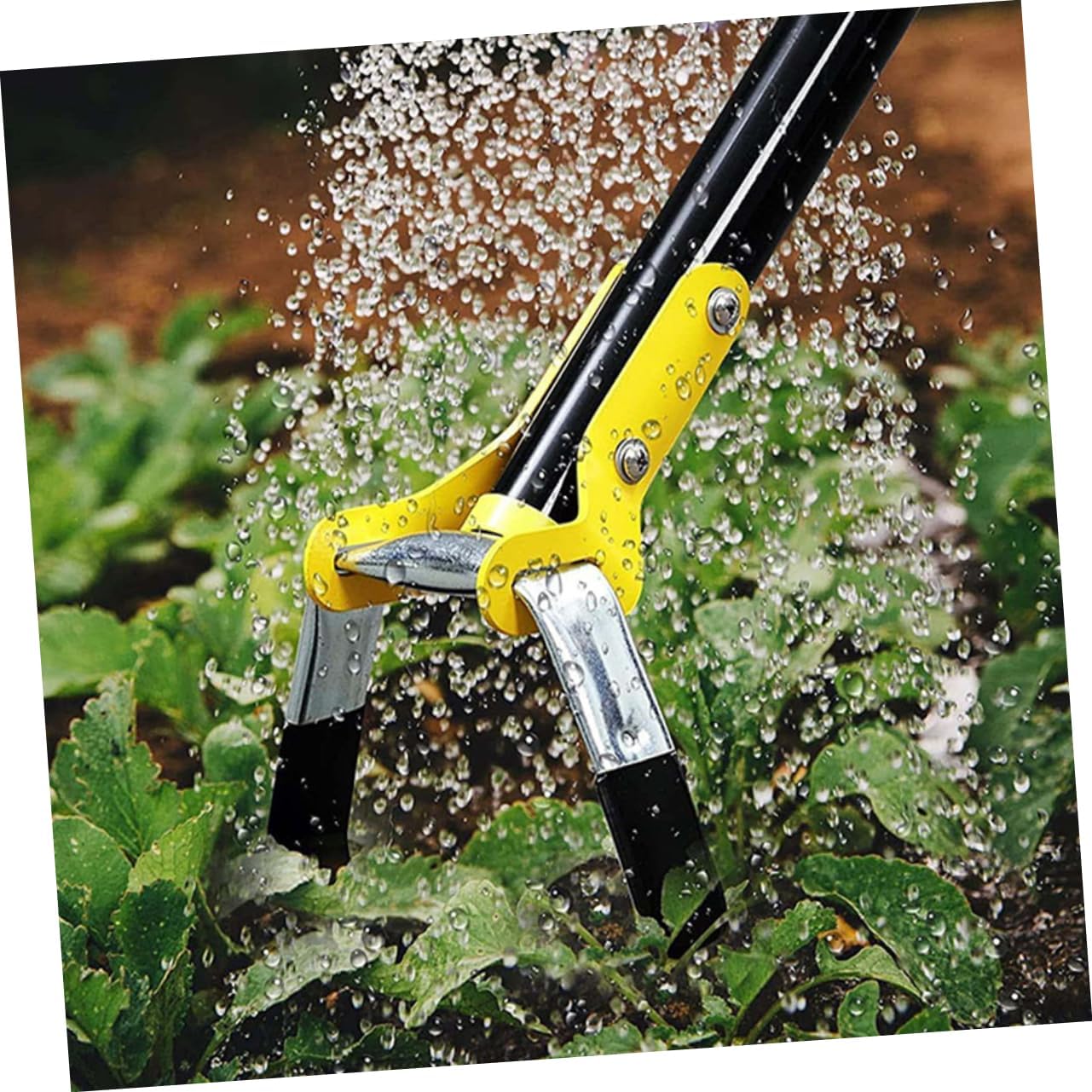 Small Ergonomic Gardening Hoe Durable Manganese Hand Tool for Weeding Lawn Care and Garden Cultivation for Home and Hiking Use
