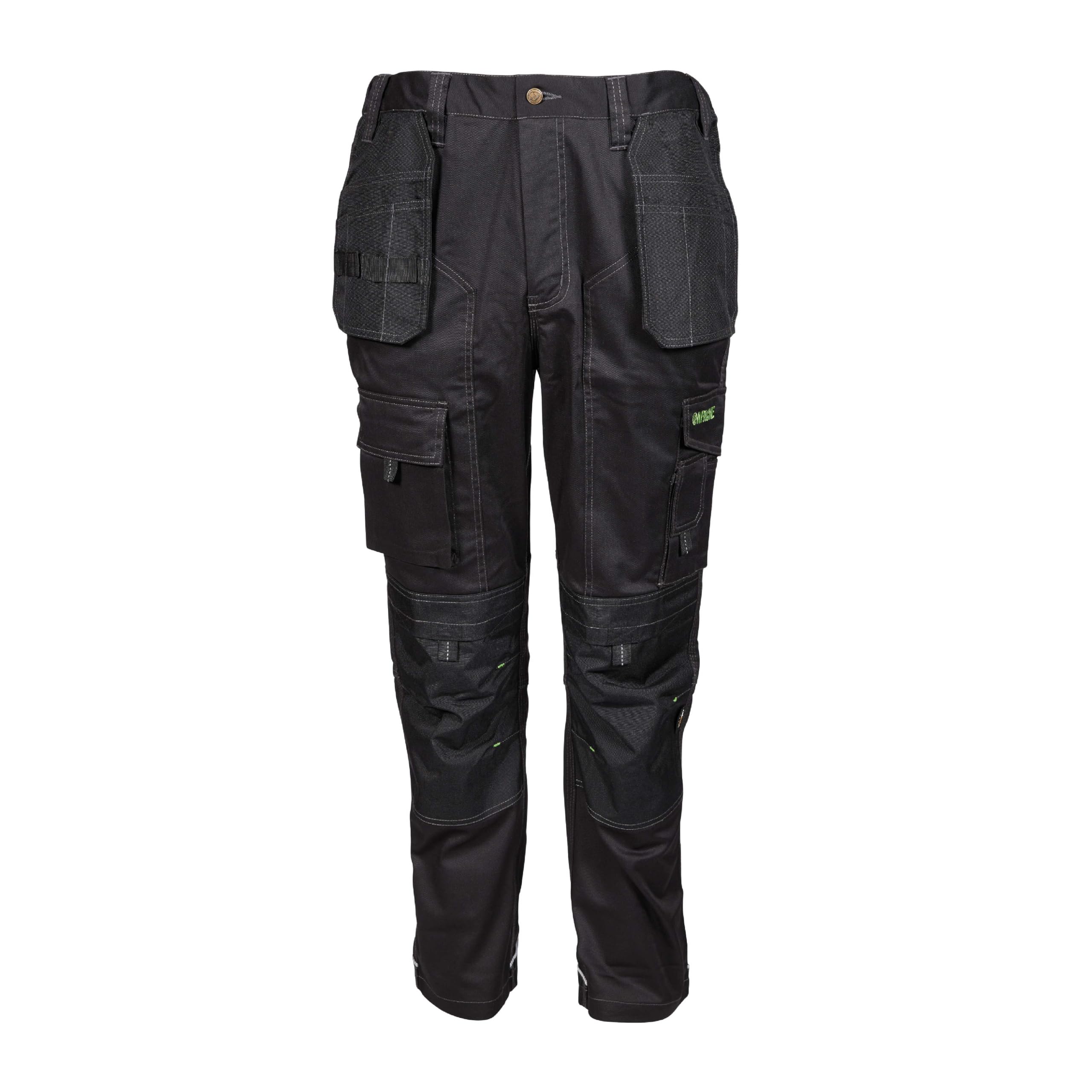 Apache Work Trousers Mens | APKHT Two | Black Mens Size 42W 33L UK | Holster and Knee Pad Pockets | Durable Materials | Regular Fit Mens Work Trousers
